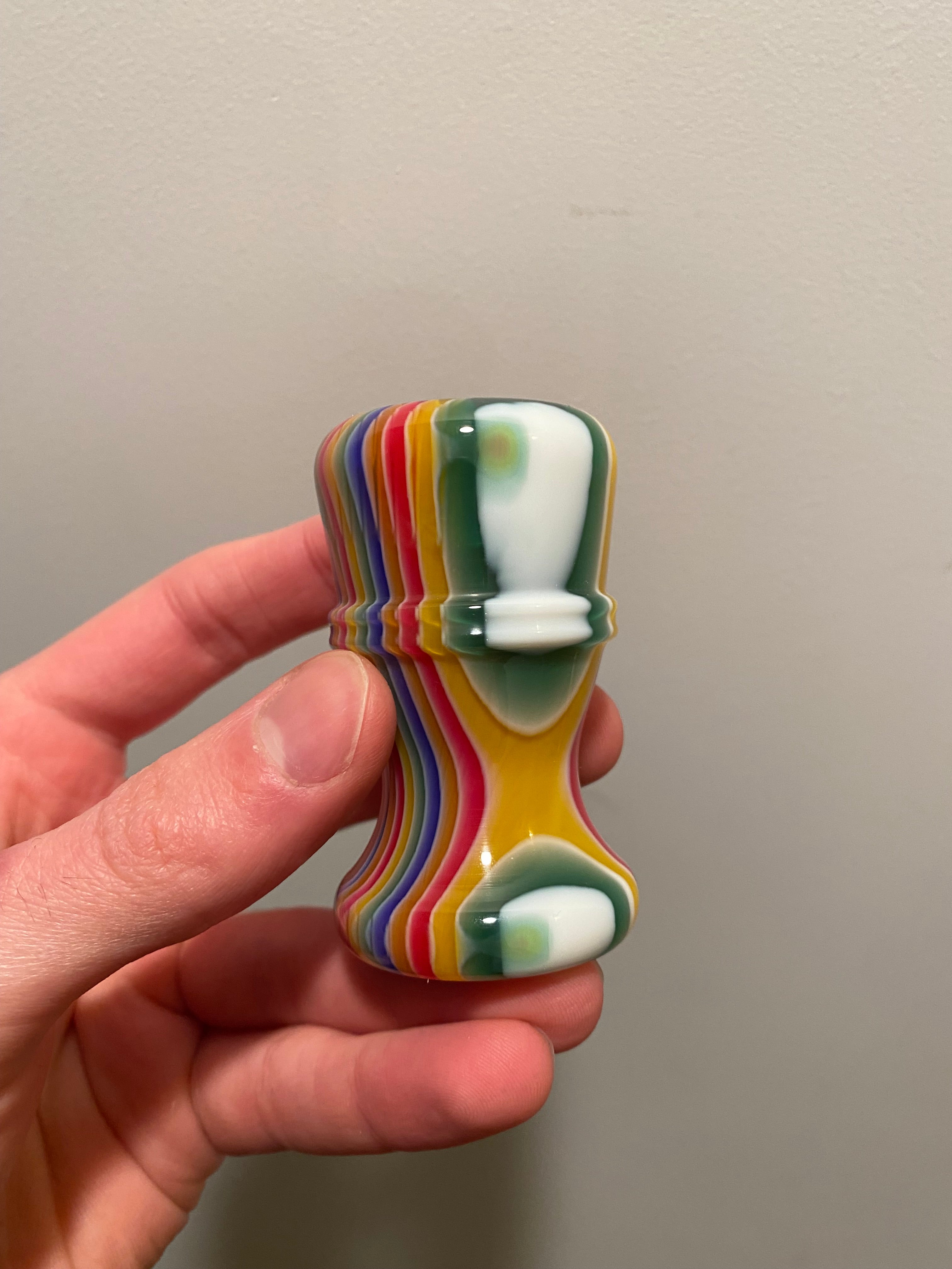 Handcrafted Candy Stripe Shaving Brush Handle - Fits 24mm & 26mm Knots - Premium Factory Second - Perfect for Wet Shaving & Grooming Gifts