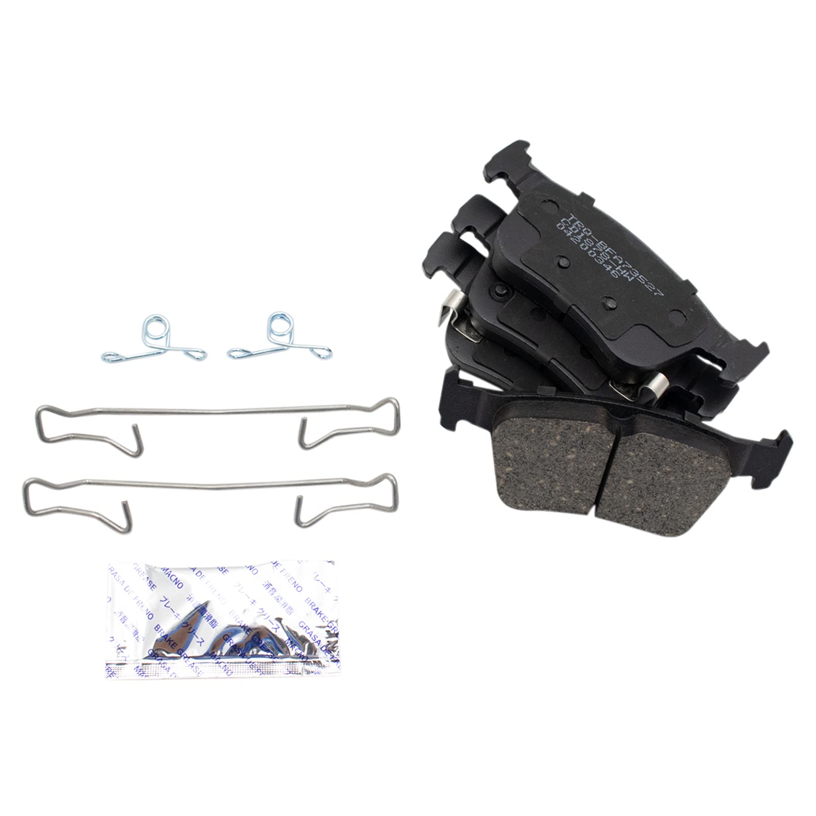 TRQ Front and Rear Brake Pad & Rotor Kit - Ceramic Brake Pads and Rotors for 2016-2021 Honda Civic - Perfect for Smooth Stopping and Enhanced Safety in City Driving and Highway Conditions