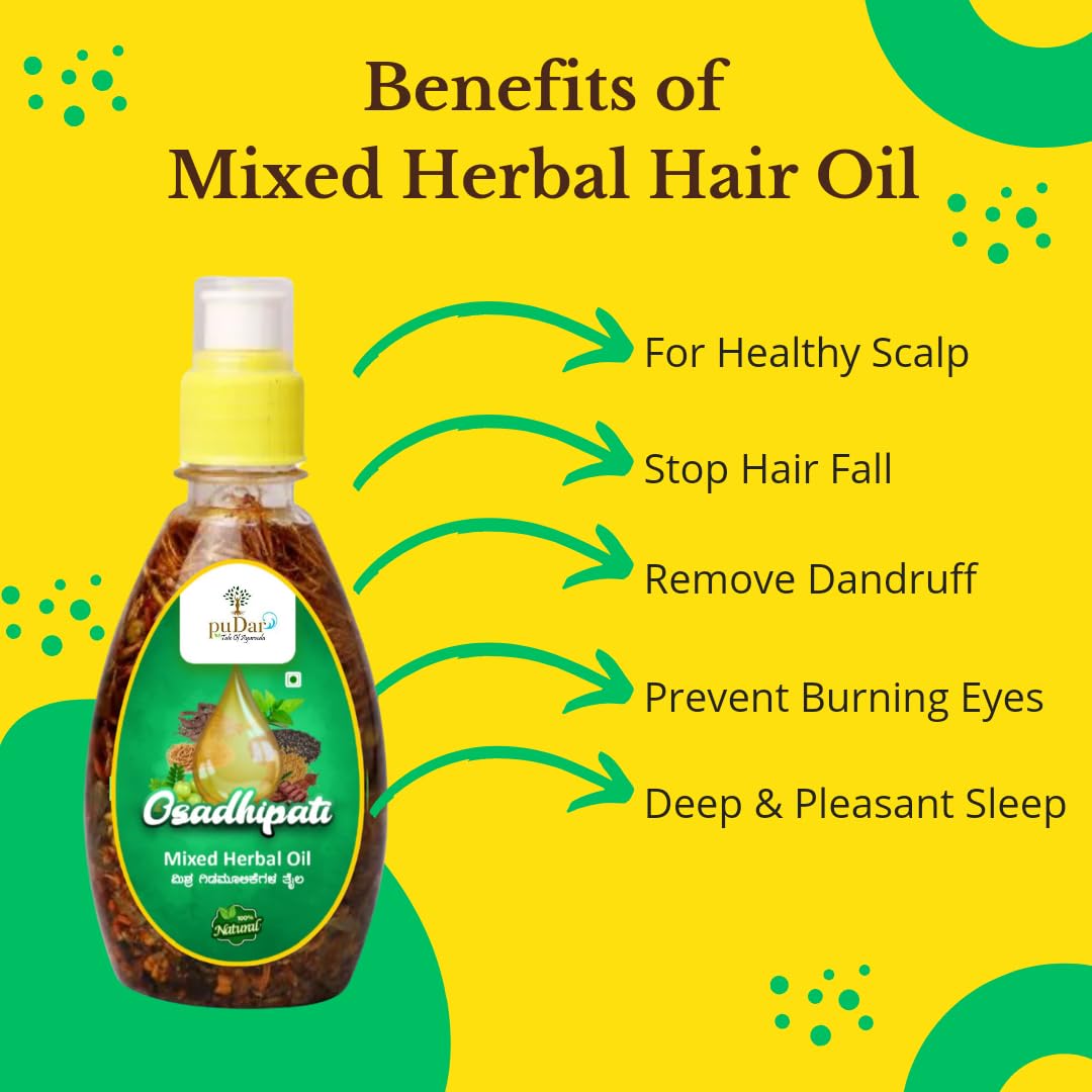 Premium Mixed Herbal Oil - 100% Natural & Organic Essential Oil Blend for Aromatherapy, Massage & Skin Care - Perfect for Relaxation, Stress Relief & Spa Treatments