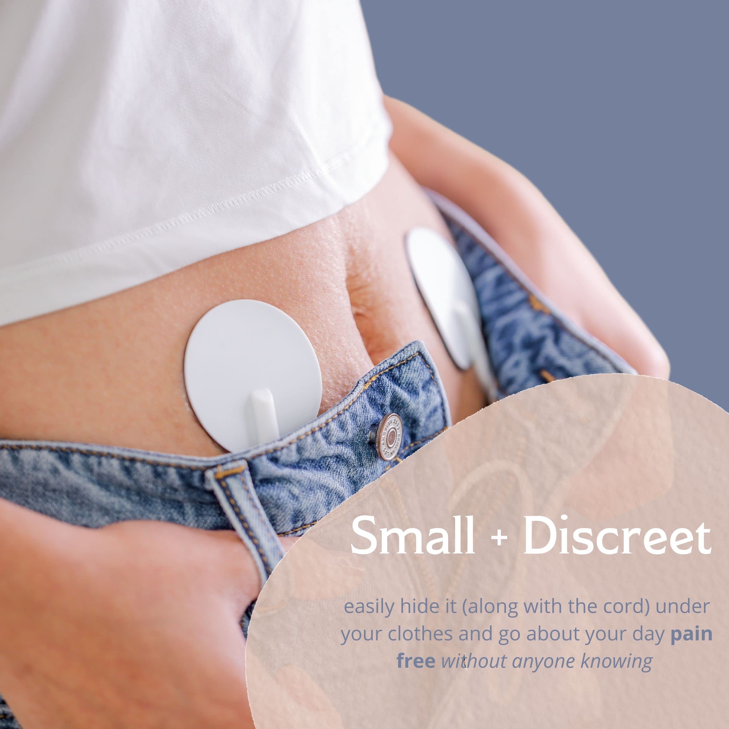 Pixie TENS Period Pain Relief Device - Best Wearable PMS & Menstrual Cramp Relief with TENS Technology - Ultra Thin & Discreet Under Clothes - Alternative to Heating Pads - Perfect for Work, Gym & Daily Activities