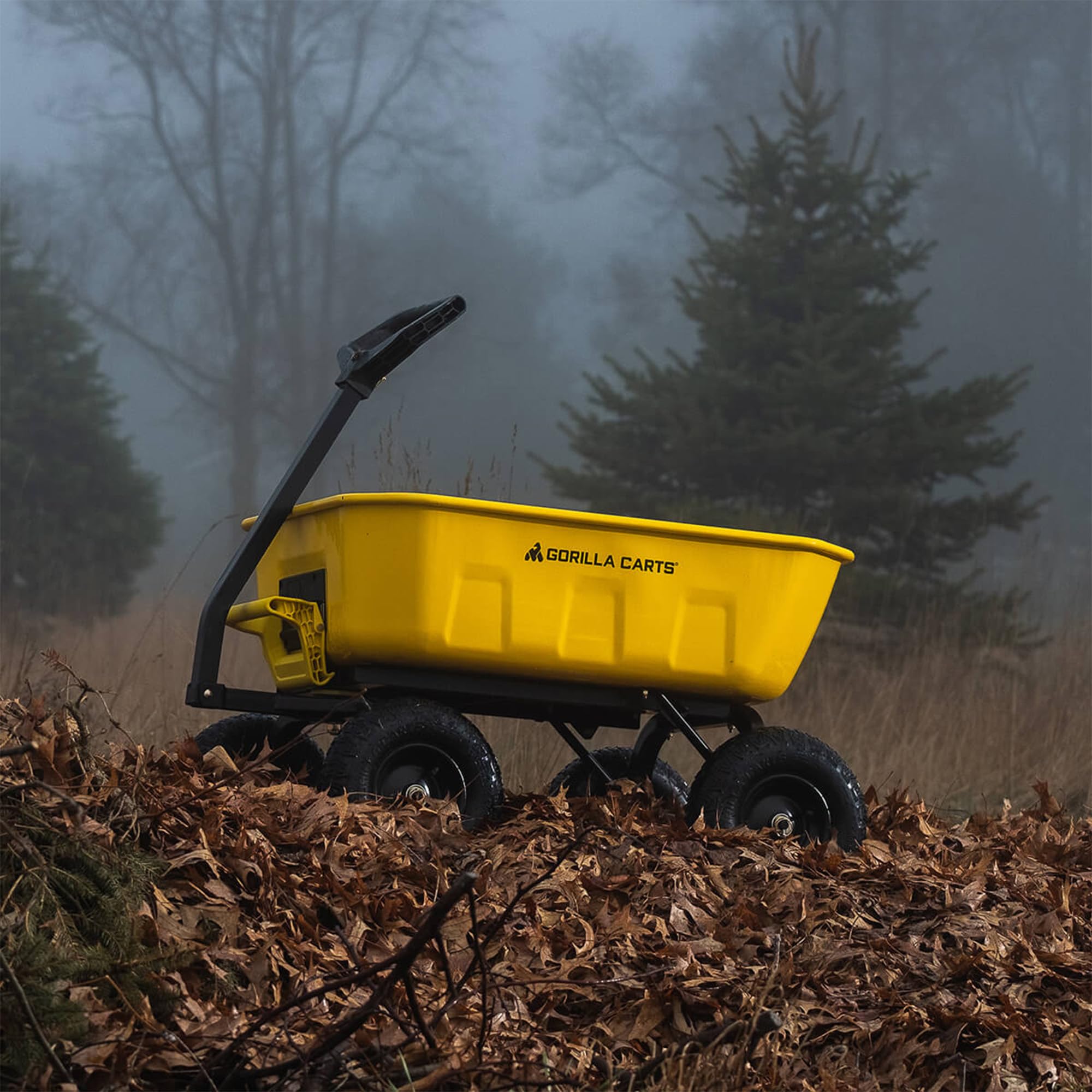 Heavy Duty Steel Yard Dump Cart with 13