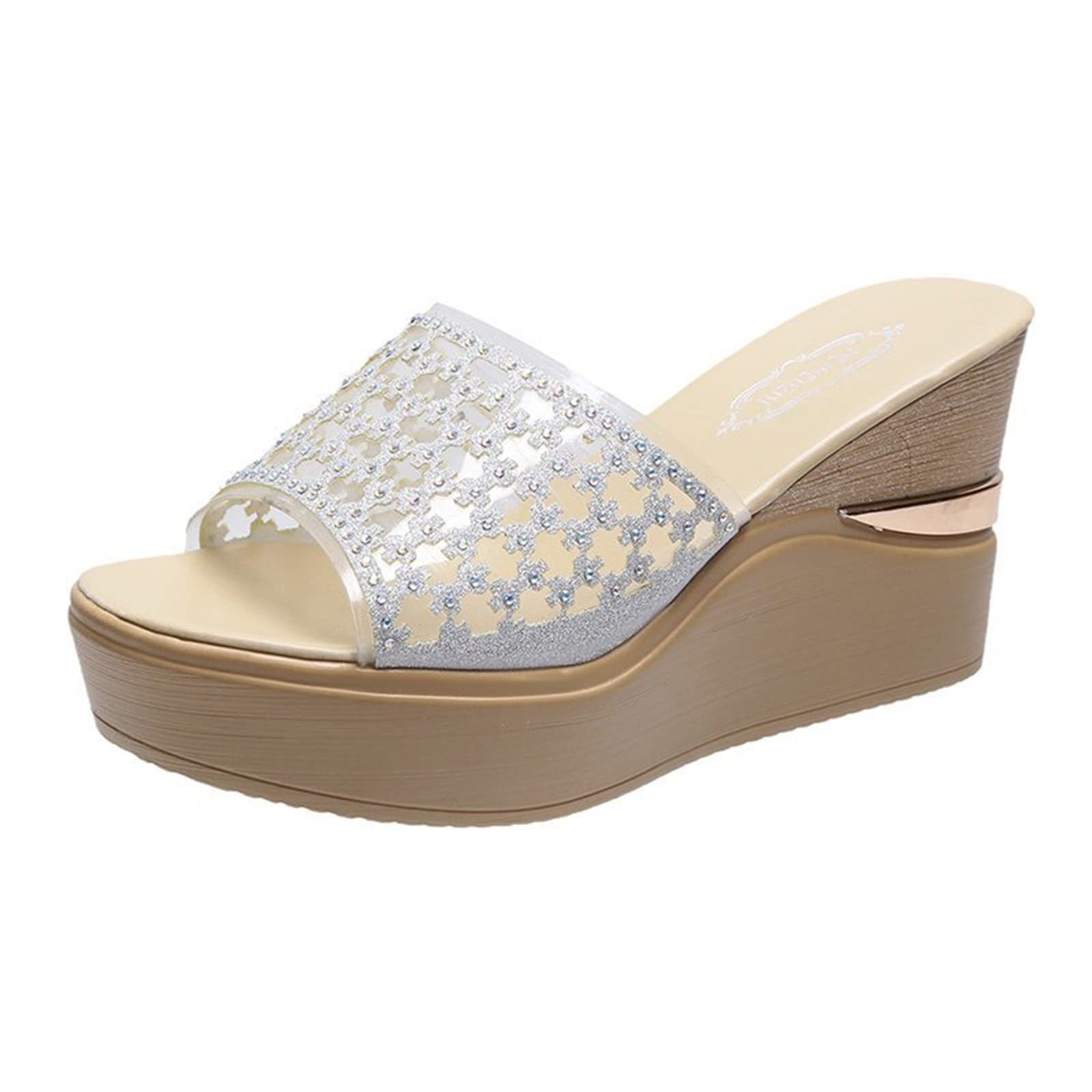 Women's Comfortable Open-Toe Beach Slippers - Summer Fashion Wedge Sandals for Walking, Travel & Vacation Wear