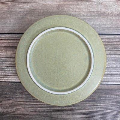 Premium Green Upright Rim Plate - Durable Ceramic Serving Dish for Dining, Buffets & Special Occasions