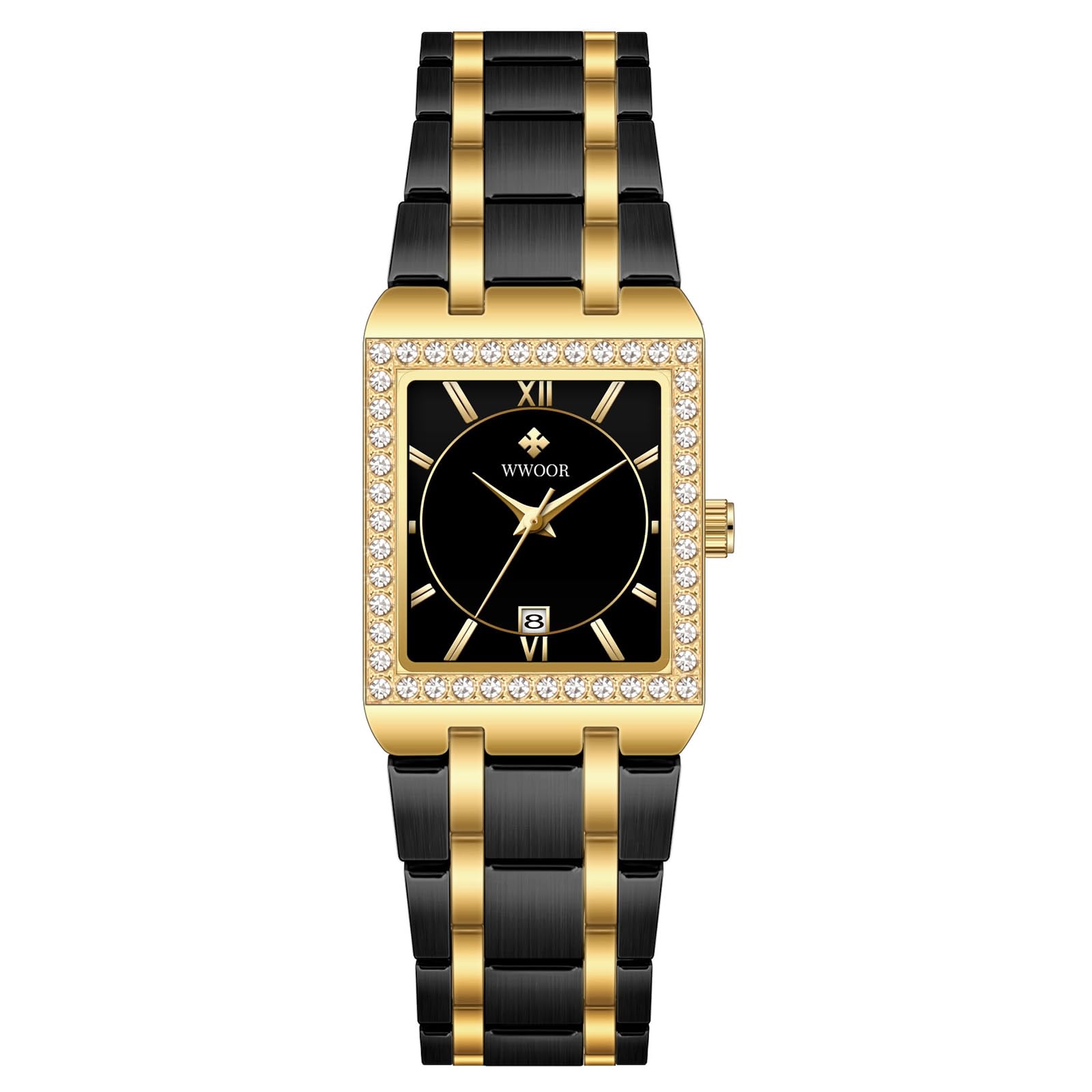Fashion Women's Bracelet Watch - Diamond Analog Quartz, Waterproof Stainless Steel for Daily Wear