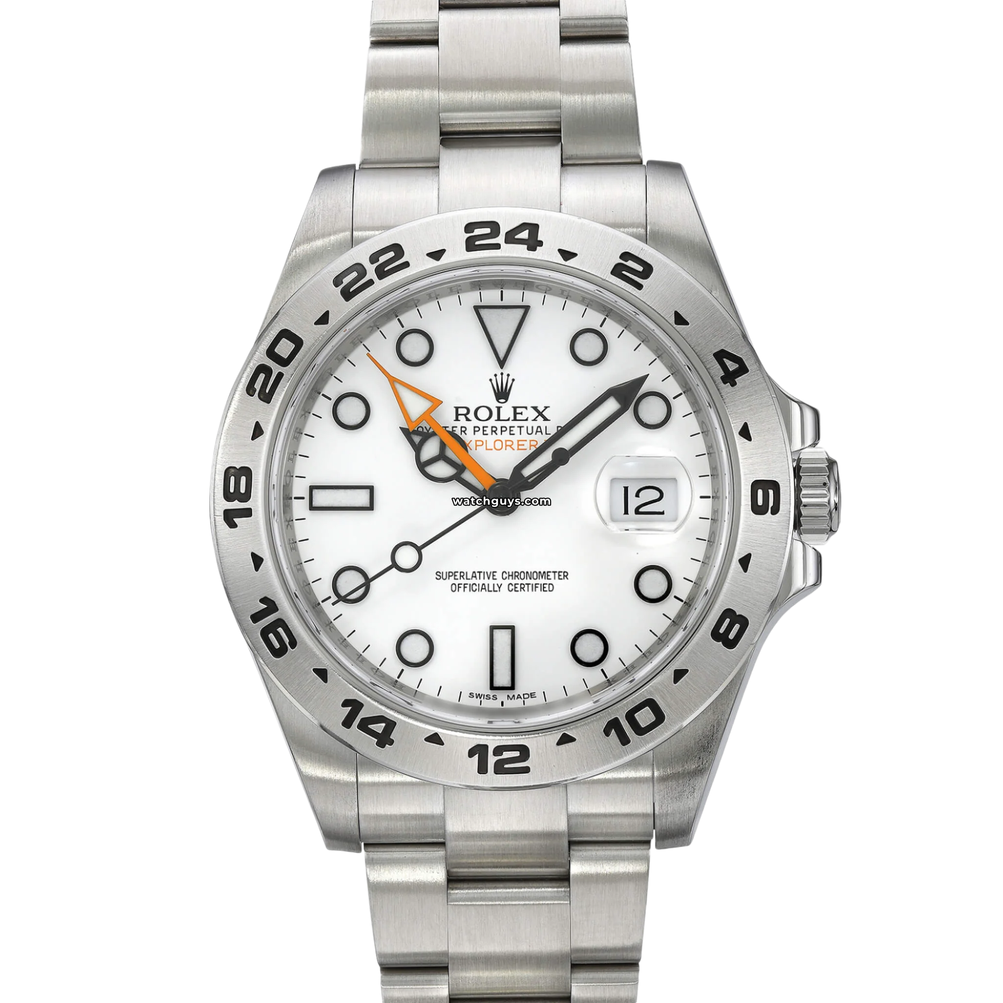 Rolex Explorer II 216570 Men's Watch - 42mm Stainless Steel, White Dial, Automatic Movement - Perfect for Outdoor Adventures & Professional Use
