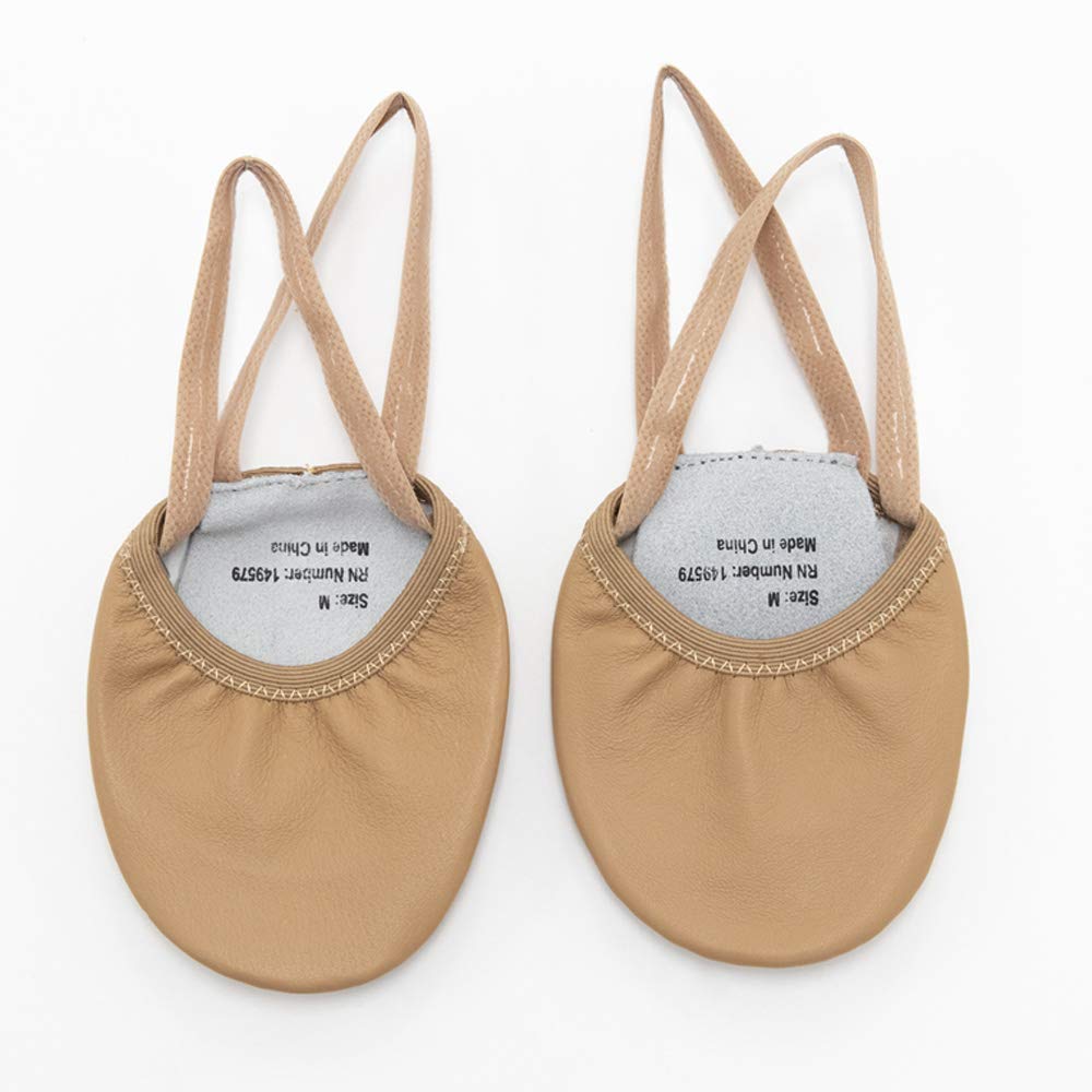 Premium Leather Half Sole Dance Turn Shoe for Women, Men, Boys & Girls - Ideal for Ballet, Jazz, Tap Dancing & Ballroom Practice