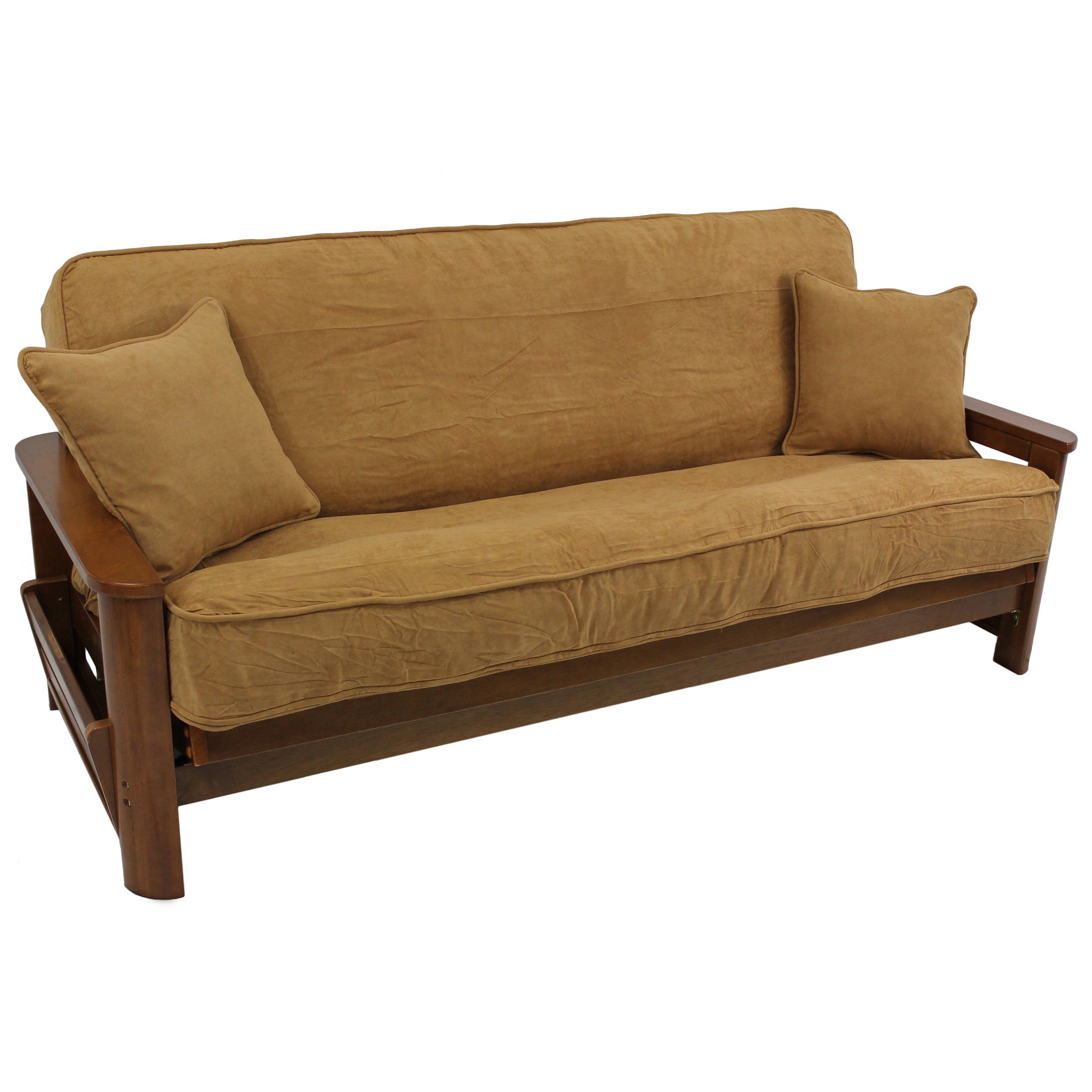 Blazing Needles Microsuede Futon Cover Set - Full Size 8