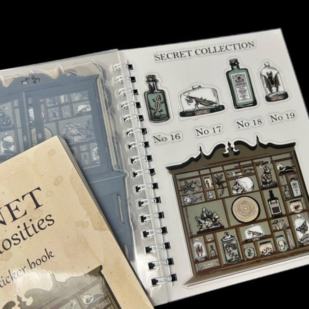 Cabinet of Curiosities Sticker Book - Vintage Style Decorative Stickers for Scrapbooking, Journals, and DIY Crafts - Perfect for Art Projects, Gift Wrapping, and Home Decor