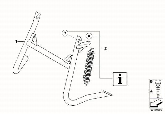 BMW F800GS (2012) Center Stand Kit - Heavy-Duty Motorcycle Stand for Off-Road & Adventure Bikes - Perfect for Maintenance & Storage