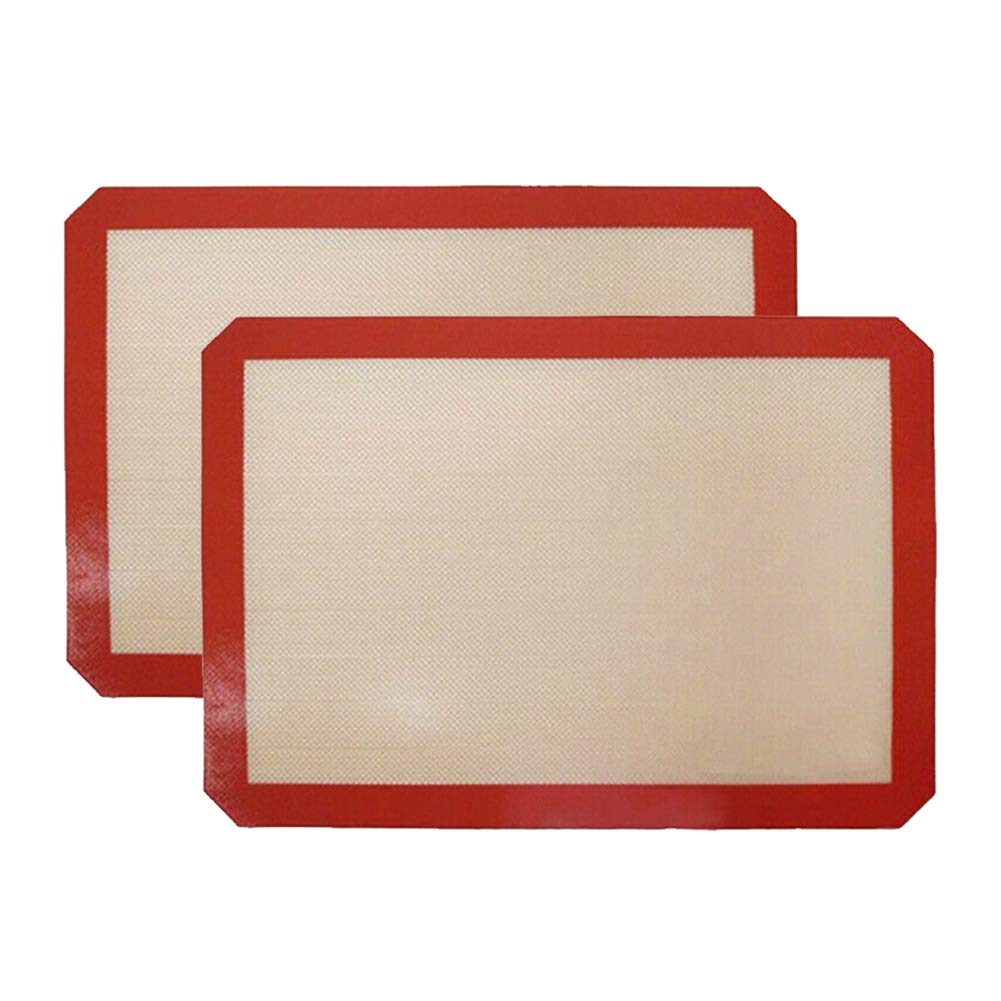 **Mallyu Non-Stick Silicone Baking Mat - Heat Resistant Fiberglass Oven Mat for Macarons, Cookies & Pastries - Perfect for Baking, Roasting & Kitchen Use**