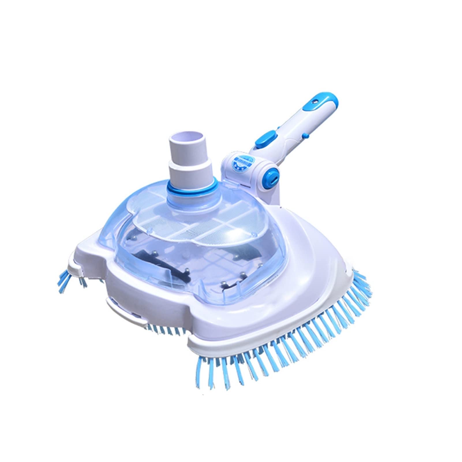 Portable Pool Vacuum Cleaner - Manual Swimming Pool Vacuum Head with Brush for Floating Debris | Transparent Handheld Pool Maintenance Tool | Ideal for In-Ground & Above Ground Pools (Color: A)