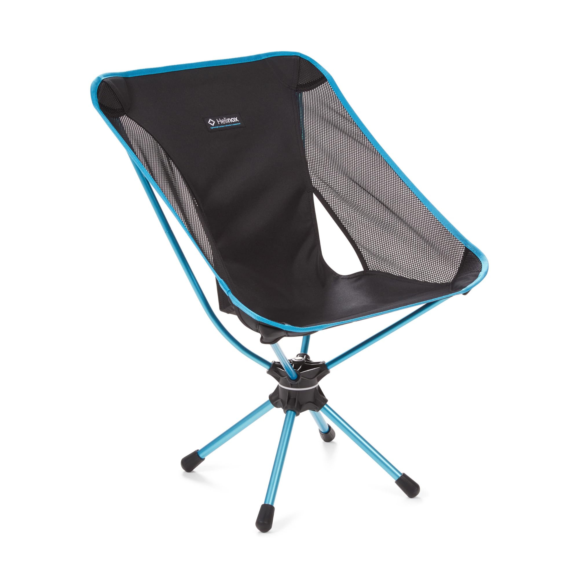 Helinox Swivel Chair - Lightweight & Compact Folding Camping Chair for Outdoor Adventures, Hiking, Backpacking, Beach & Picnic - Portable & Durable (Black)