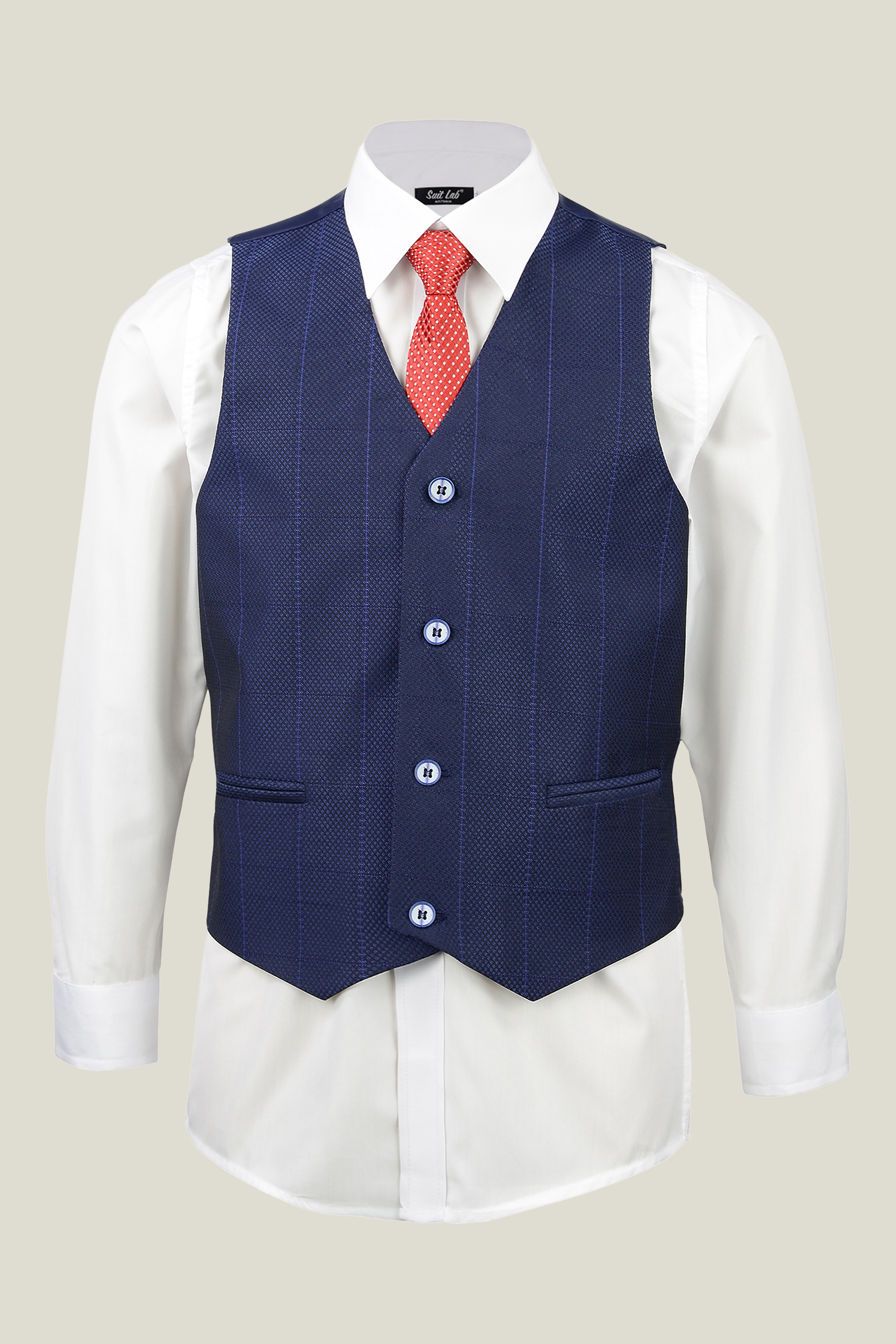 Boys Navy Blue Duke Vest - Stylish & Comfortable for School, Outdoor Play & Casual Wear