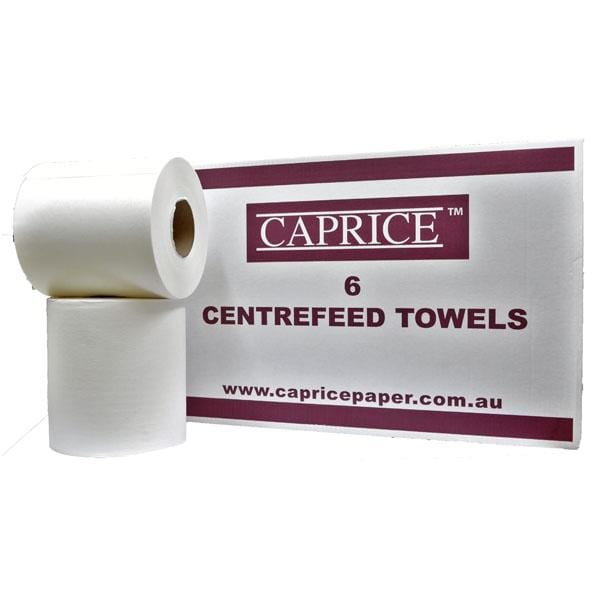 Caprice Centrefeed Hand Towel 6 Rolls | 320m Long Bulk Pack - Perfect for Restaurants, Offices, and Home Use