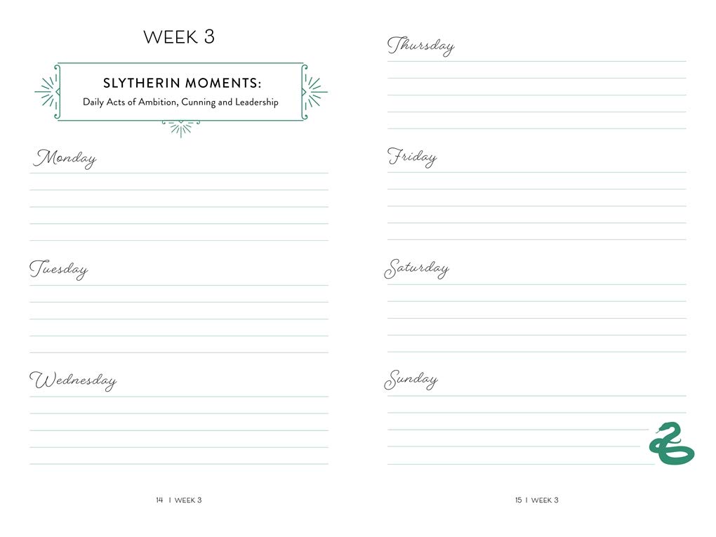 Harry Potter Ambition Guided Journal - Cultivate Your Inner Slytherin | Self-Improvement & Goal Setting Planner for Potter Fans | Perfect for Journaling, Personal Growth & Wizarding World Enthusiasts