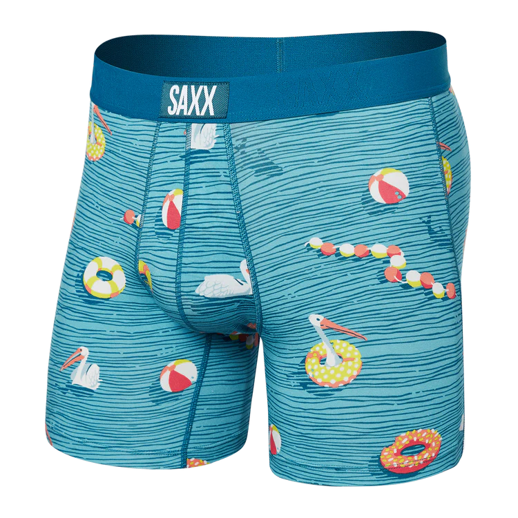 SAXX Vibe Super Soft Swimmers Boxer Briefs for Men - Quick Dry, Comfortable Swim Underwear - Perfect for Beach, Pool & Water Sports Activities