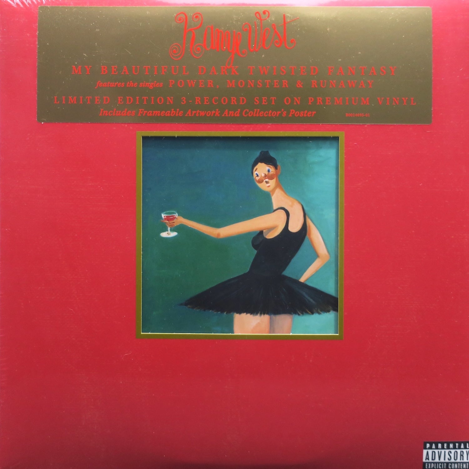 Kanye West 'My Beautiful Dark Twisted Fantasy' Vinyl 3LP Record Album - Limited Edition Collectible for Music Lovers & Vinyl Enthusiasts - Perfect for Home Listening, Gifts & Music Collections