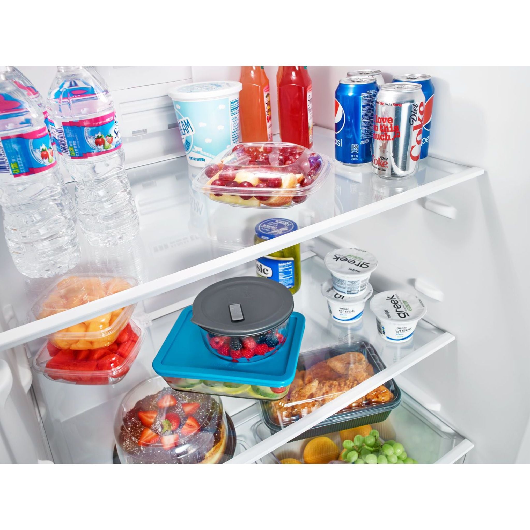 Amana 18 Cu. Ft. Top Freezer Refrigerator (ART318FFDS) - Stainless Steel, Energy Star Certified for Efficient Cooling - Perfect for Kitchens, Apartments, and Small Spaces