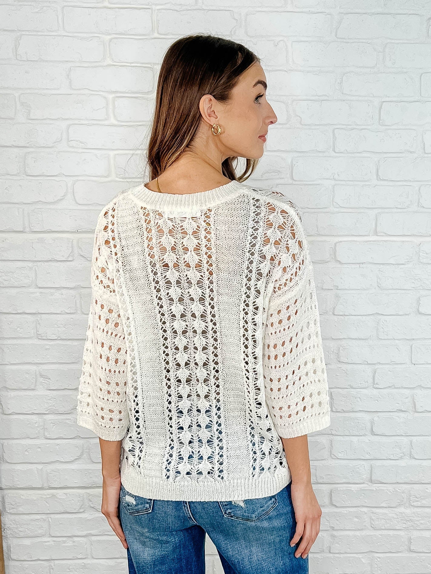Halloween Laugh Open Knit Sweater Top - Fun & Cozy Pullover for Costume Parties, Trick or Treating & Fall Fashion