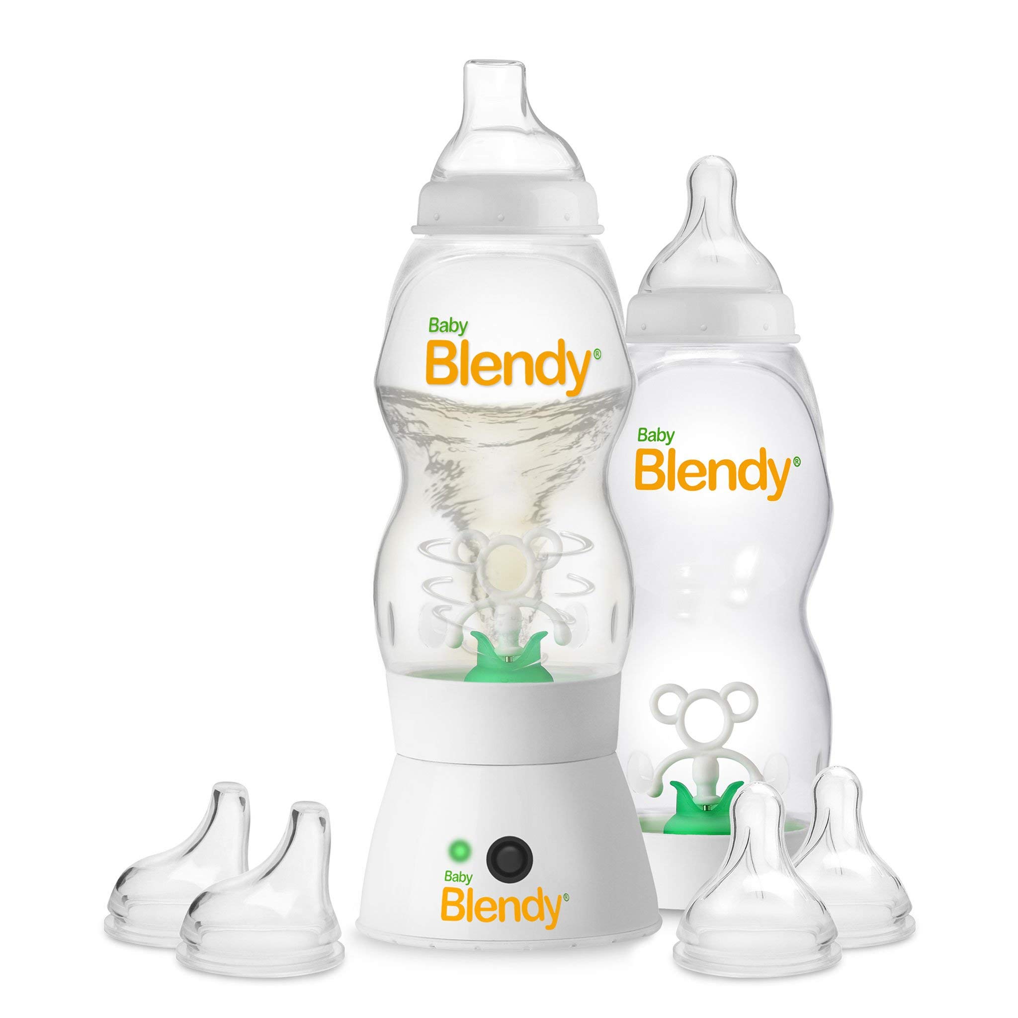 Best Baby Bottles for Newborns to Toddlers | Anti-Colic Air Vent System | Includes Blender Mixer | Ideal for Breastmilk & Formula Feeding at Home & On-the-Go (12+ Months) Prime Bundle