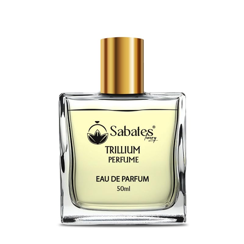 Sabates TRILLIUM Unisex Perfume - Long Lasting Luxury Fragrance for Men & Women (50ml) | Perfect for Date Nights, Office Wear & Special Occasions