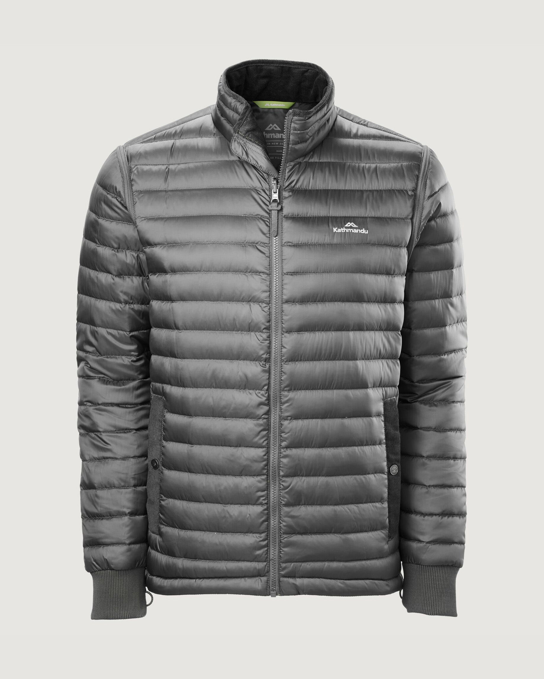 Men's Benmore 5-in-1 Waterproof Windproof Jacket with Removable Hood - Black | All-Season Outdoor Hiking & Travel Coat for Men