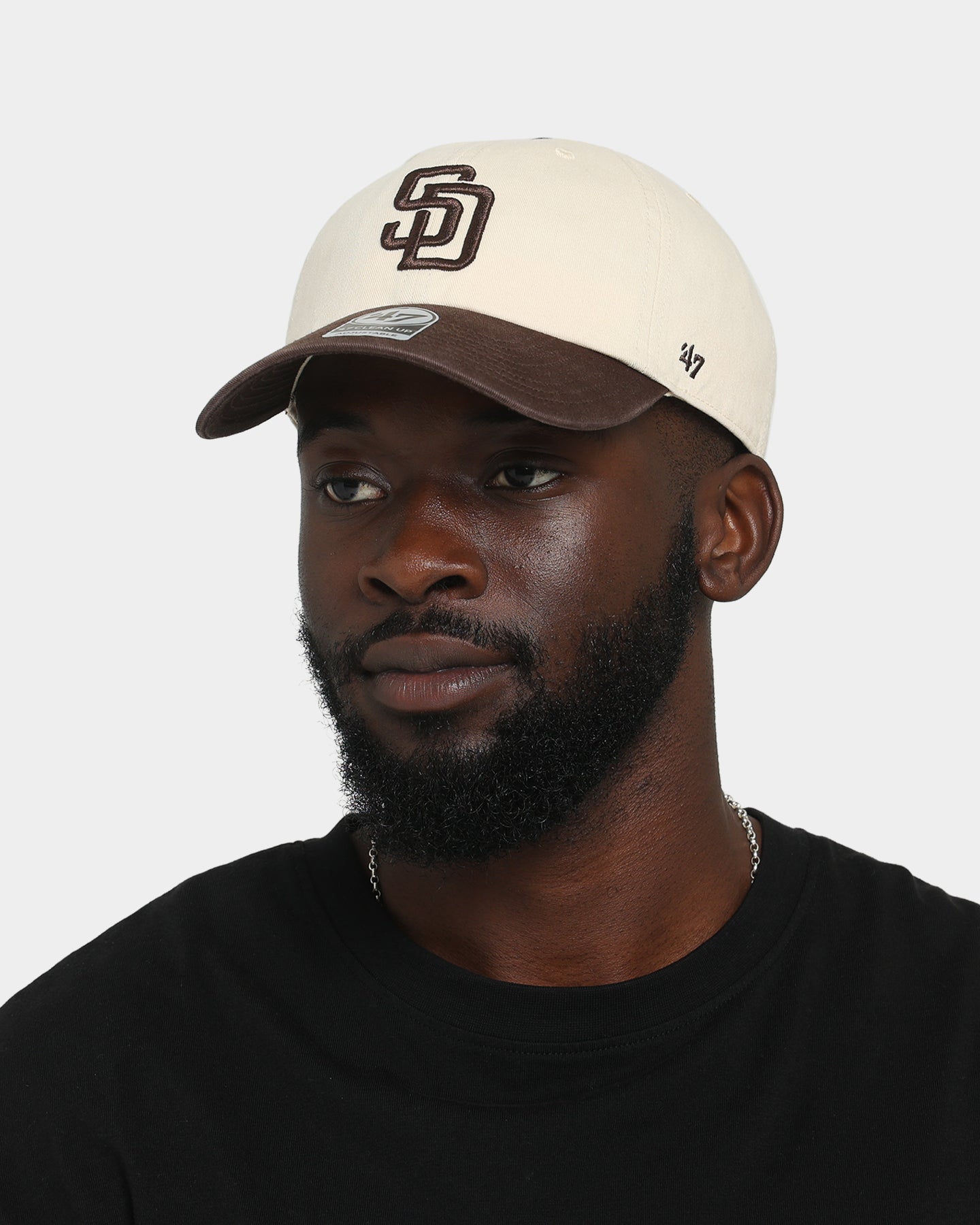 47 Brand San Diego Padres Two-Tone MVP DT Snapback Hat - Adjustable Baseball Cap for Men & Women - Perfect for Baseball Games, Streetwear Fashion & Casual Outfits