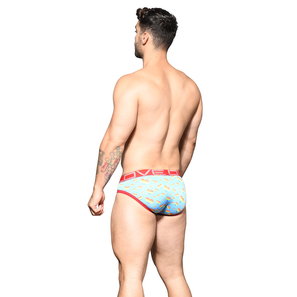 Andrew Christian Almost Naked Love Pride Hearts Brief - LGBTQ+ Pride Underwear for Men, Comfortable & Stylish Low Rise Briefs - Perfect for Pride Events, Date Nights & Everyday Wear