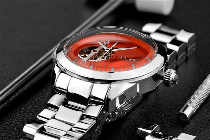 ARAGON Antigravity Open Heart 45mm Men's Watch - A288ORG - Luxury Skeleton Automatic Watch for Business & Formal Occasions