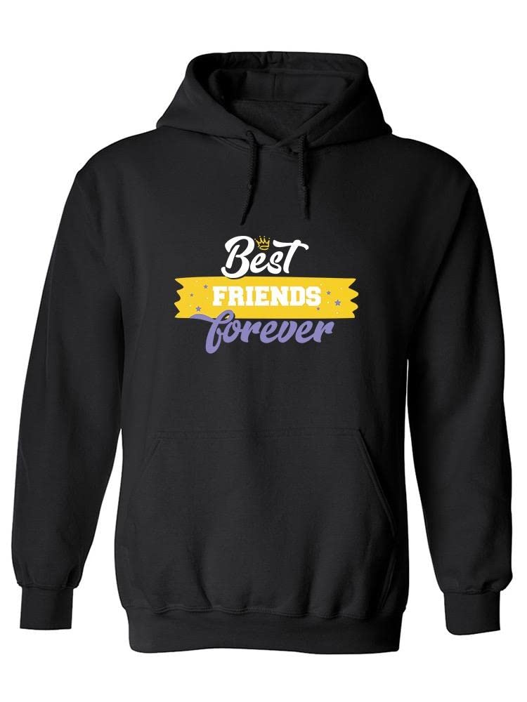 Best Friends Forever Quote Hoodie for Women - Cute & Comfortable Pullover Sweatshirt | Perfect for Gifts, Matching Outfits & Casual Wear
