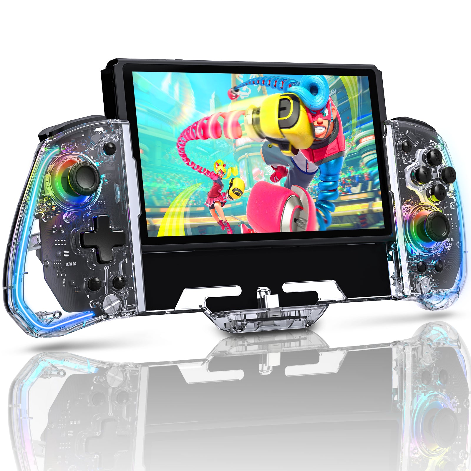 NexiGo Gripcon Gen 2 - Ergonomic Gaming Controller with Programmable Back Buttons & Customizable RGB Lighting for PS5, Xbox, PC - Perfect for FPS, Racing & Competitive Gaming