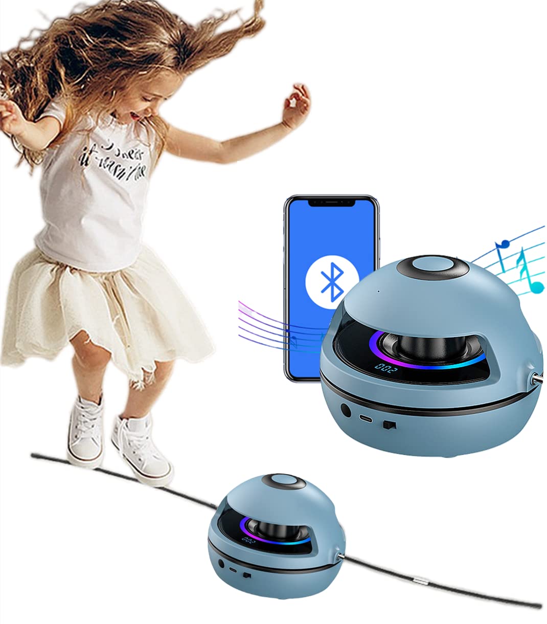 YXWJ Bluetooth Jump Rope Machine with LED Lights - Automatic Rope Skipper for Kids & Adults - Perfect for Home Workouts, Gym Training & Outdoor Fitness Activities