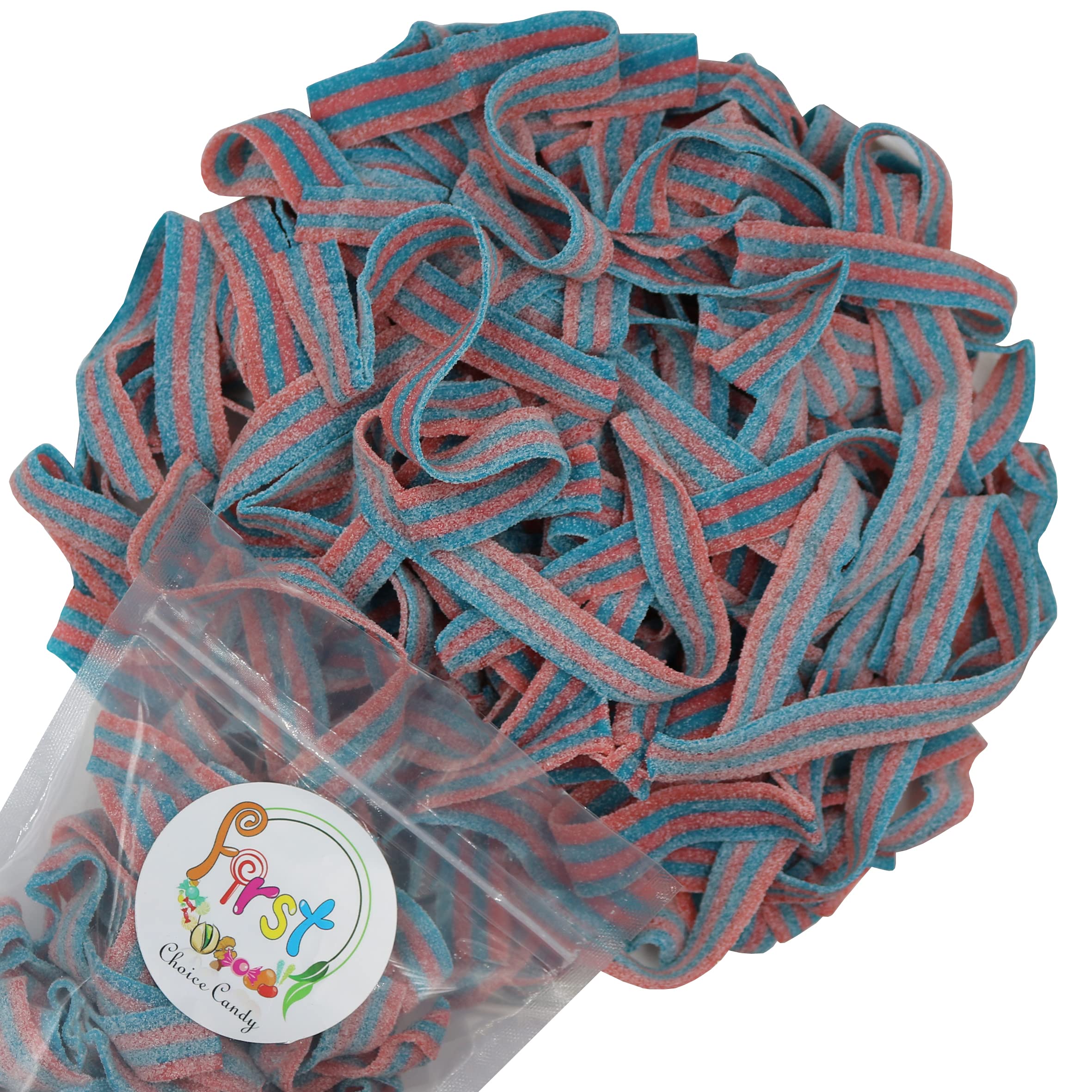 Sour Gummy Candy Belts - 1 LB Bulk Pack (Assorted Colors & Cotton Candy Flavor) | Sweet & Tangy Treat for Parties, Movie Nights & Snacking