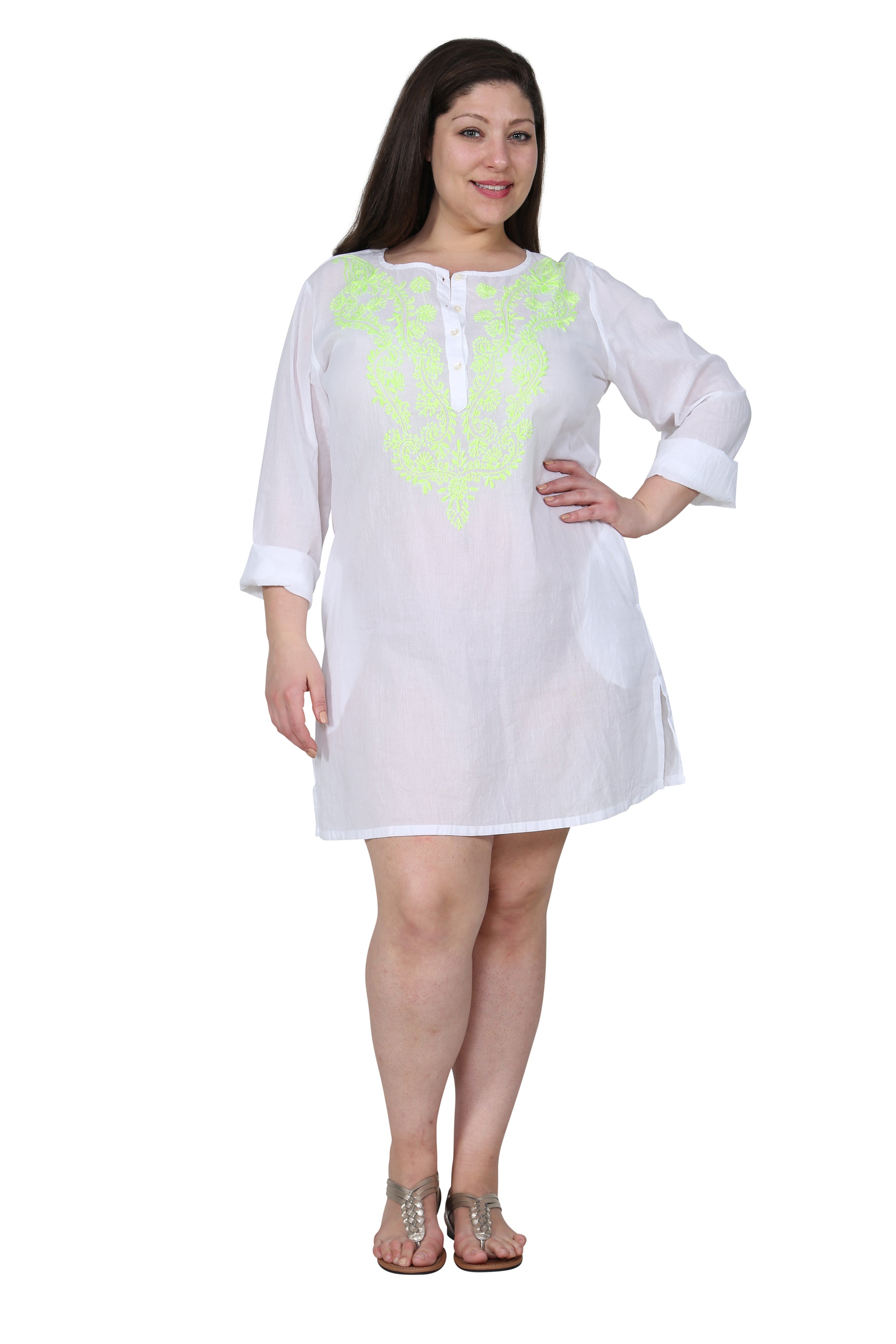 White/Lime