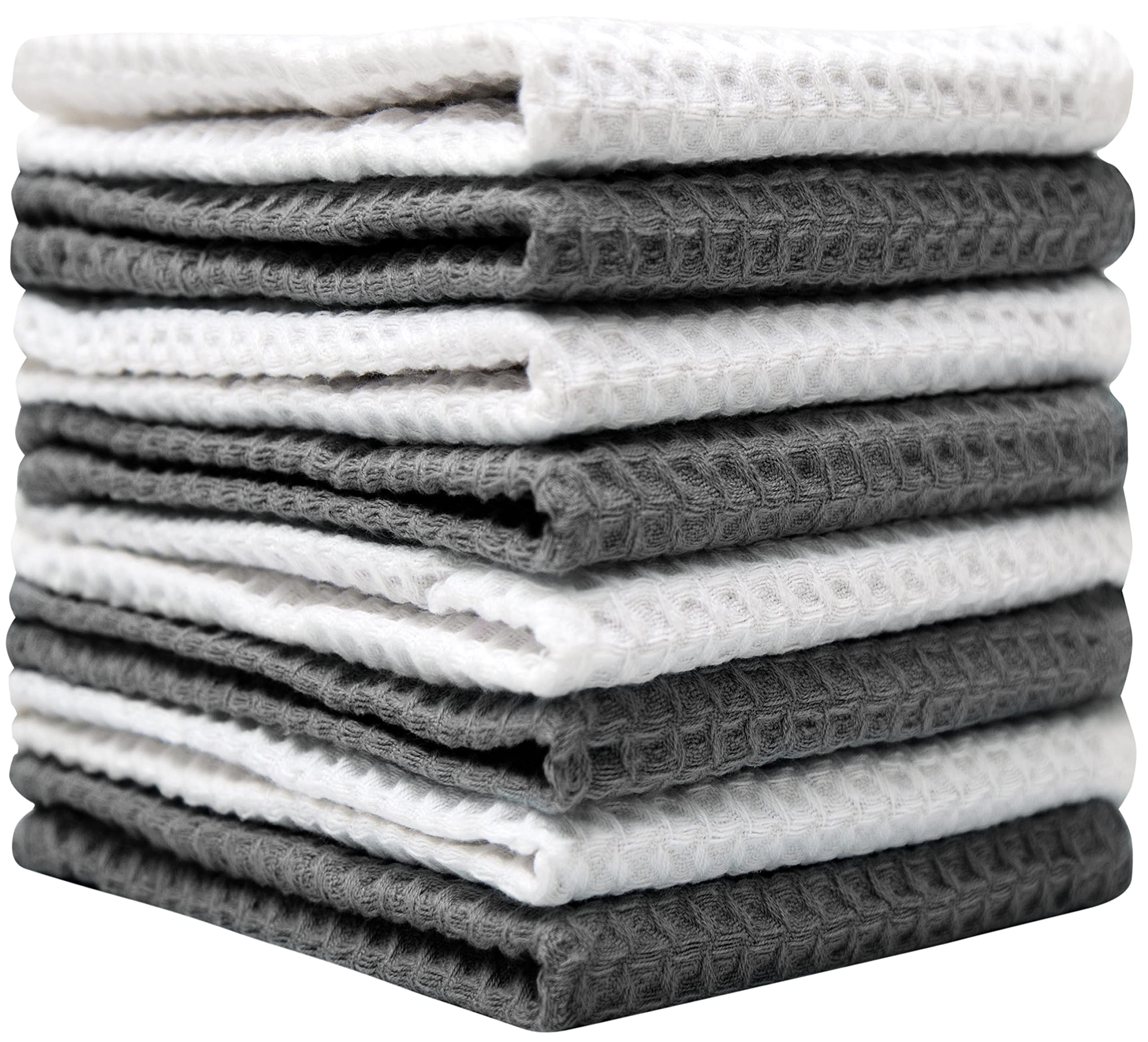 Premium Waffle Weave Dish Cloths Set (12