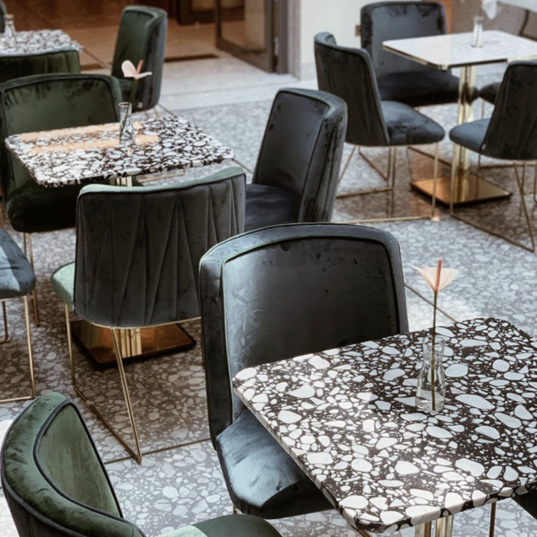 Croix I Side Chair - Modern Dining Chair with Wooden Legs & Upholstered Seat - Perfect for Kitchen, Dining Room, and Office Use