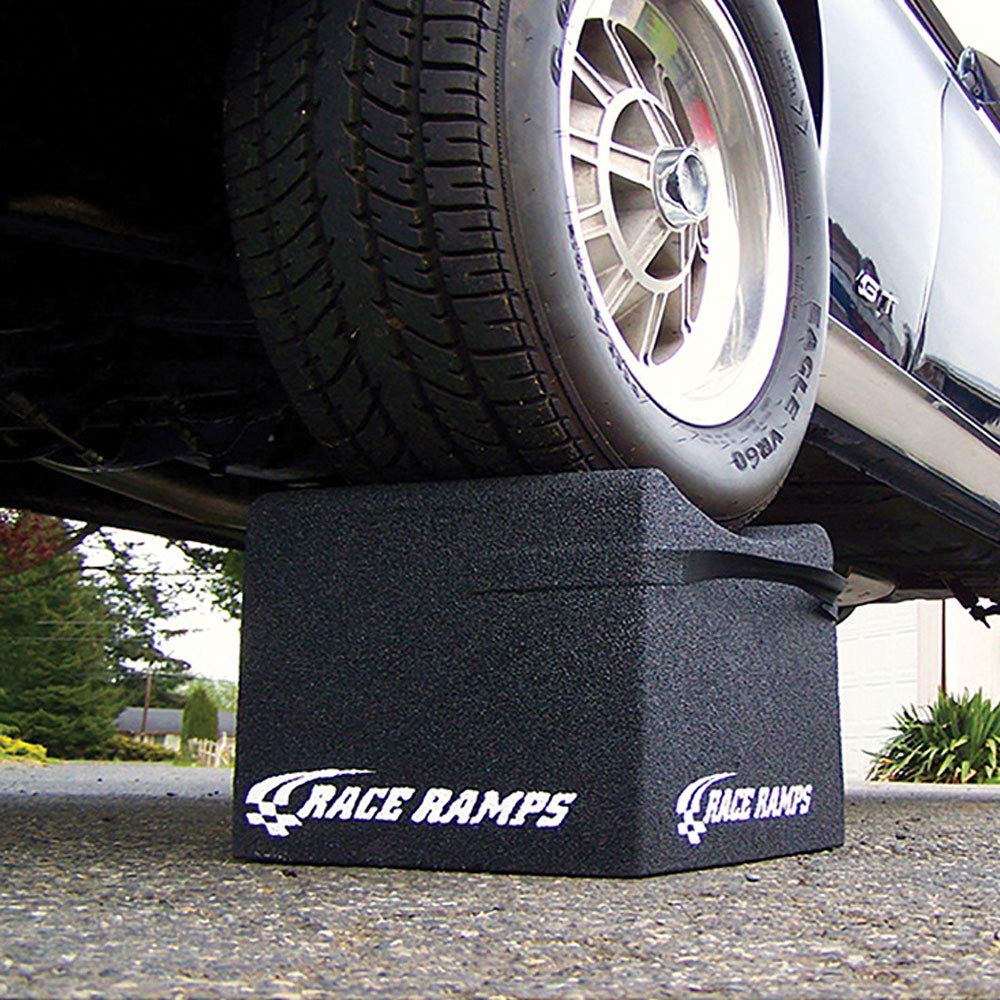 Race Ramps RR-WC-12 12-Inch Wheel Cribs for Cars & Trucks - Heavy Duty Tire Support Ramps for Vehicle Maintenance, Oil Changes & Storage (Set of 2, Fits Tires Up to 12