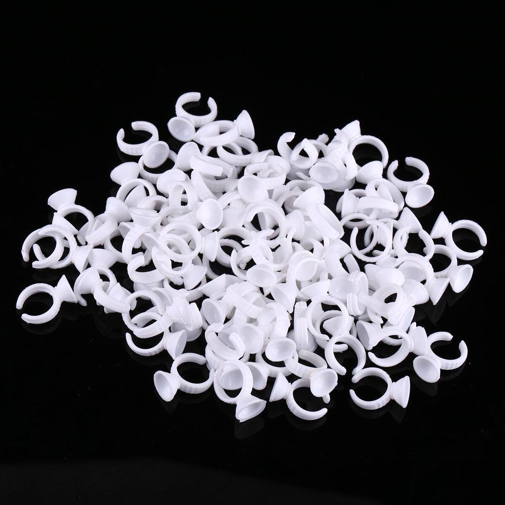 Pigment Ring Tattoo Ink Holder - Professional Tattoo Ink Rings for Eyelash Extensions & Nail Art (Trumpet Style, No Separation) | Perfect for Tattoo Artists, Lash Techs & Nail Professionals