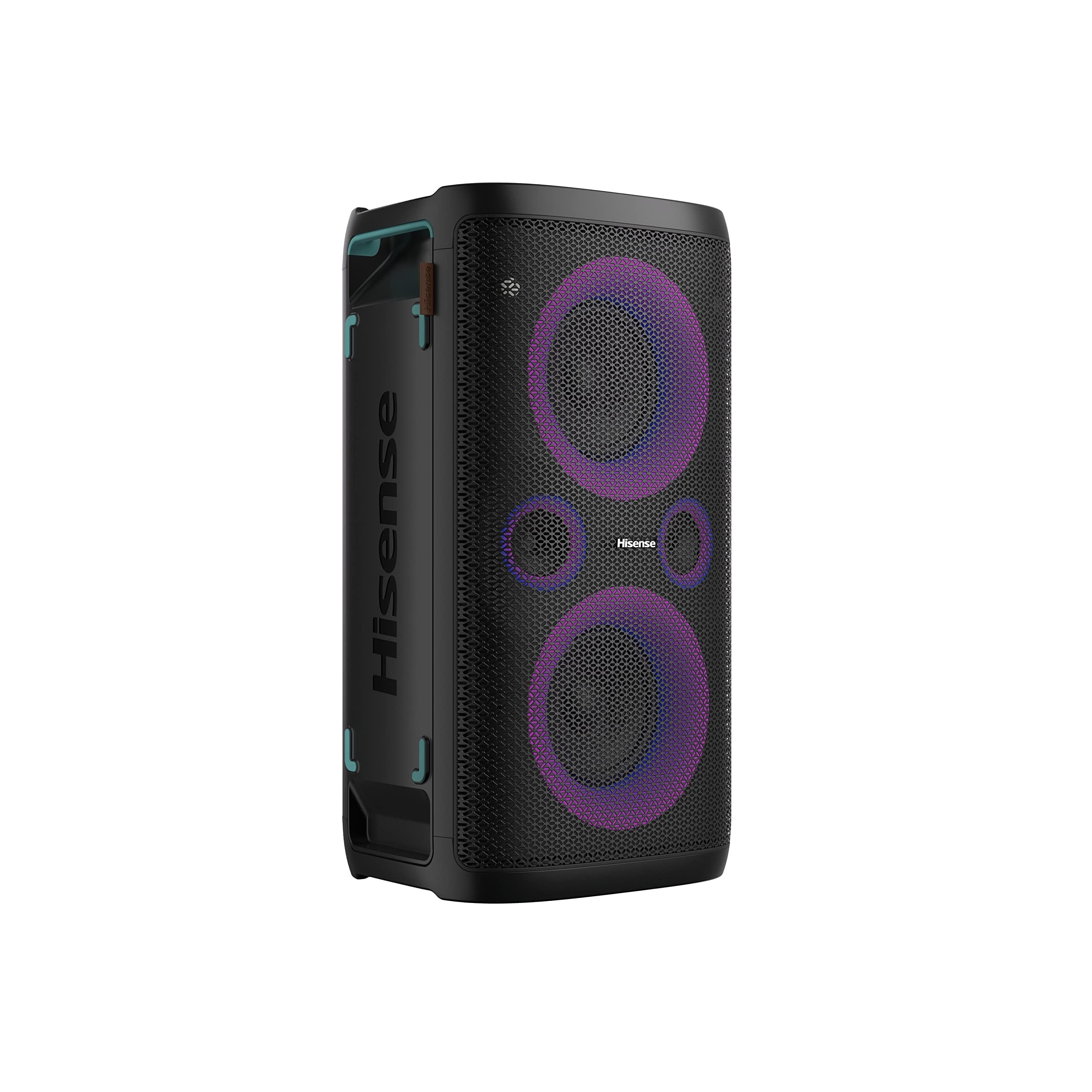 Hisense HP100 Wireless Party Speaker with Subwoofer - 300W 2.0CH Bluetooth 5.0, IPX4 Waterproof, 15-Hour Battery for Outdoor/Indoor DJ, Karaoke & Events - Perfect for Backyard BBQs, Pool Parties & Home Entertainment