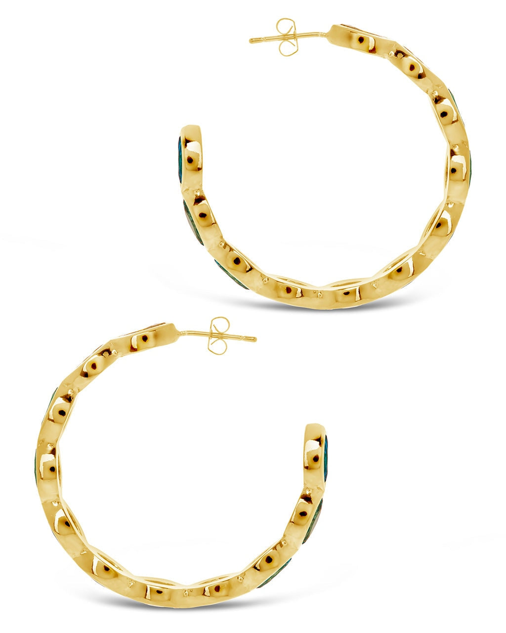 Naomi Multicolored CZ Hoop Earrings for Women - Fashion Cubic Zirconia Jewelry for Party, Wedding & Everyday Wear