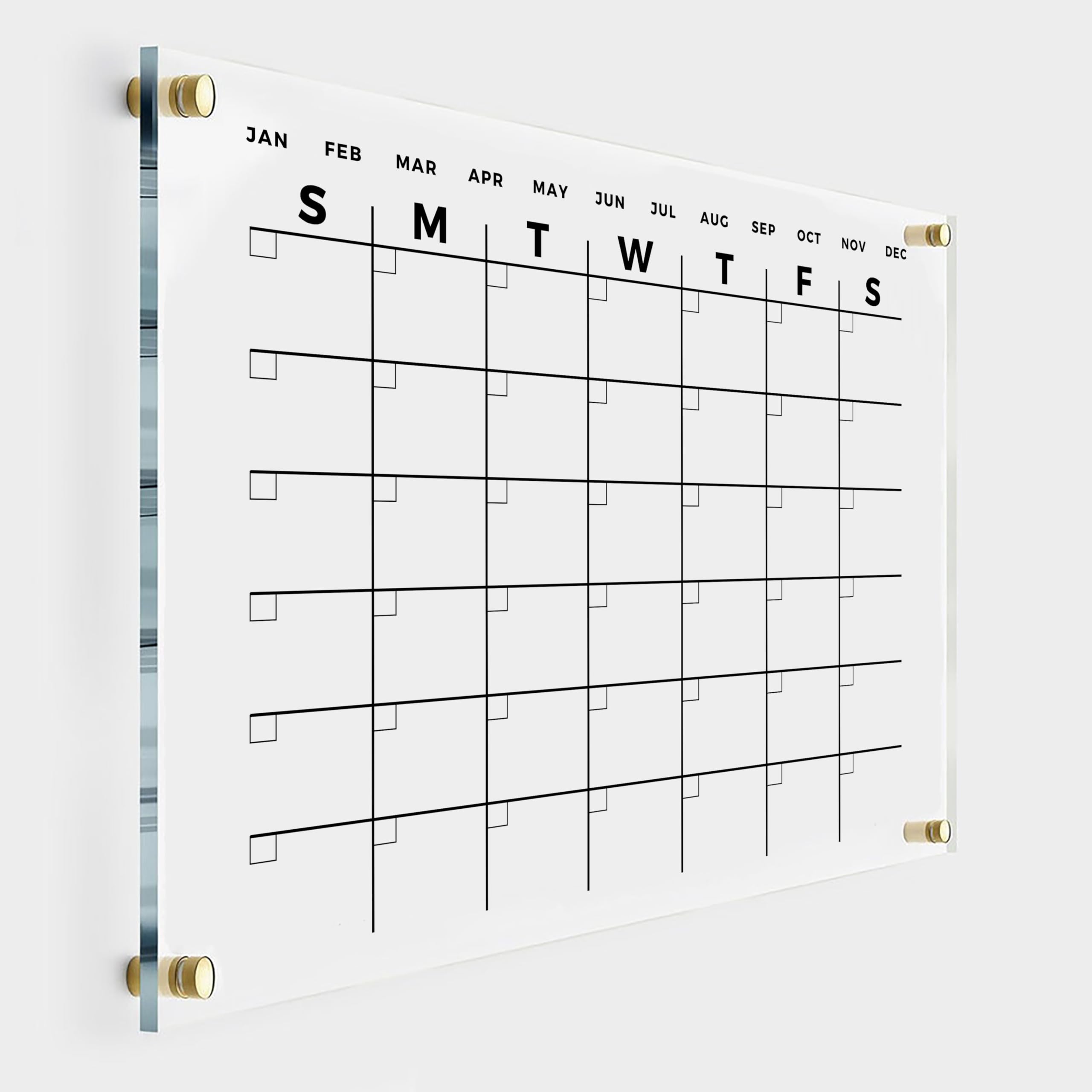 Premium Acrylic Wall Calendar - Large 40x28