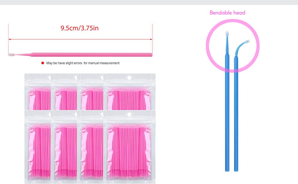 100-Piece Disposable Micro Brushes for Makeup, Nail Art, and Crafts – Perfect for Salon, Home, and DIY Projects