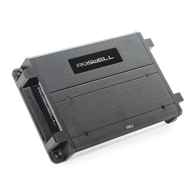 Roswell Marine R1 550.2 Marine Amplifier - 2 Channel 550W Waterproof Boat Stereo Amp for Marine Audio Systems | Perfect for Boats, Yachts & Watercraft Sound Upgrades