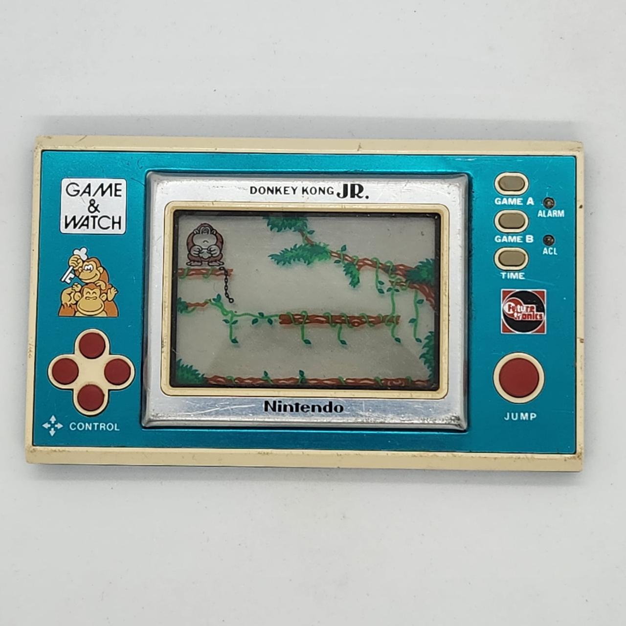 Donkey Kong Jr. Game & Watch Wide Screen Retro Gaming Console - Portable Handheld for Classic Arcade Fun at Home, Travel & Gifts
