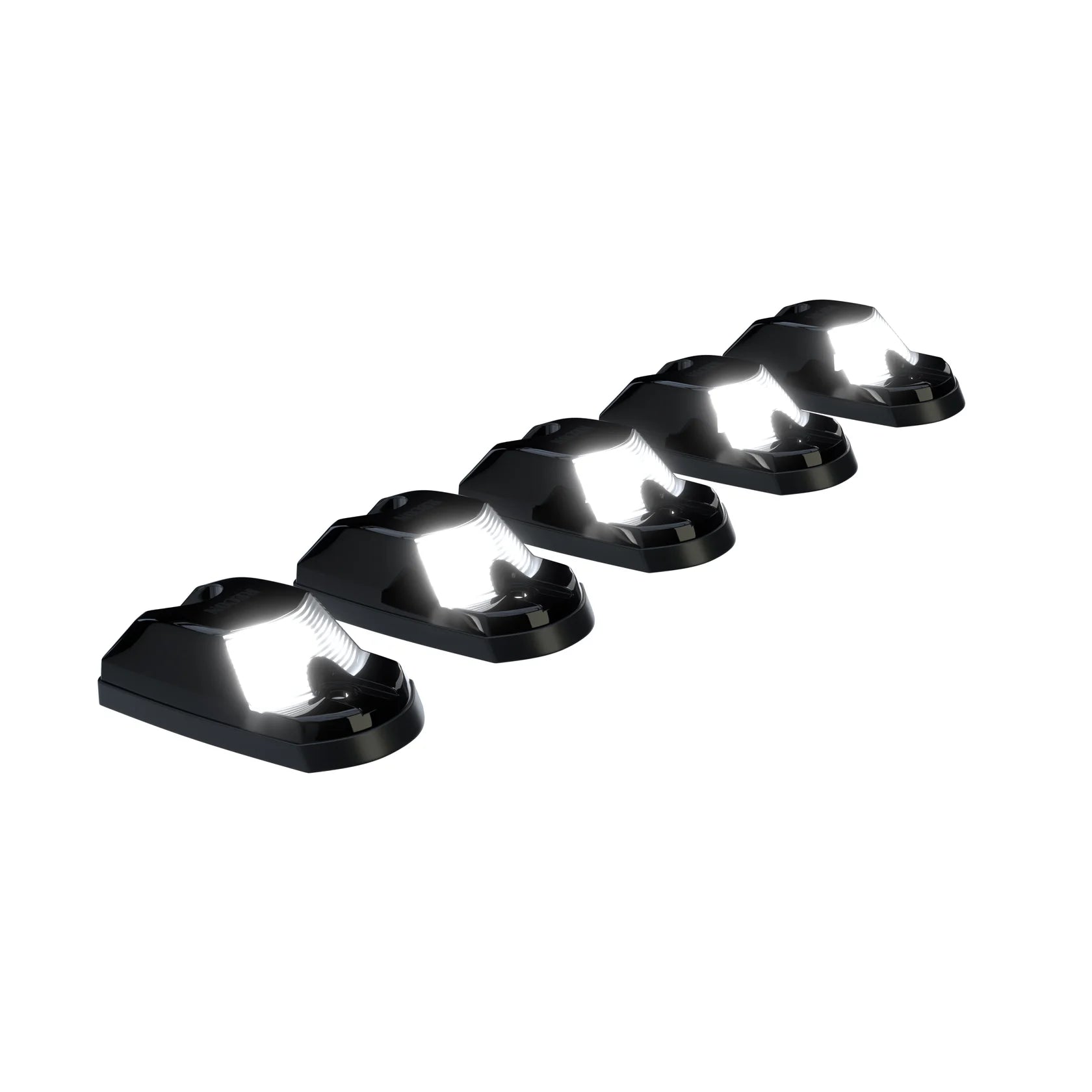 Ford Super Duty 2017-2022 5-Piece Cab Light Kit - Smoked Lens LED Strobe Lights with White & Amber (OEM Replacement) - Perfect for Off-Roading & Emergency Vehicles
