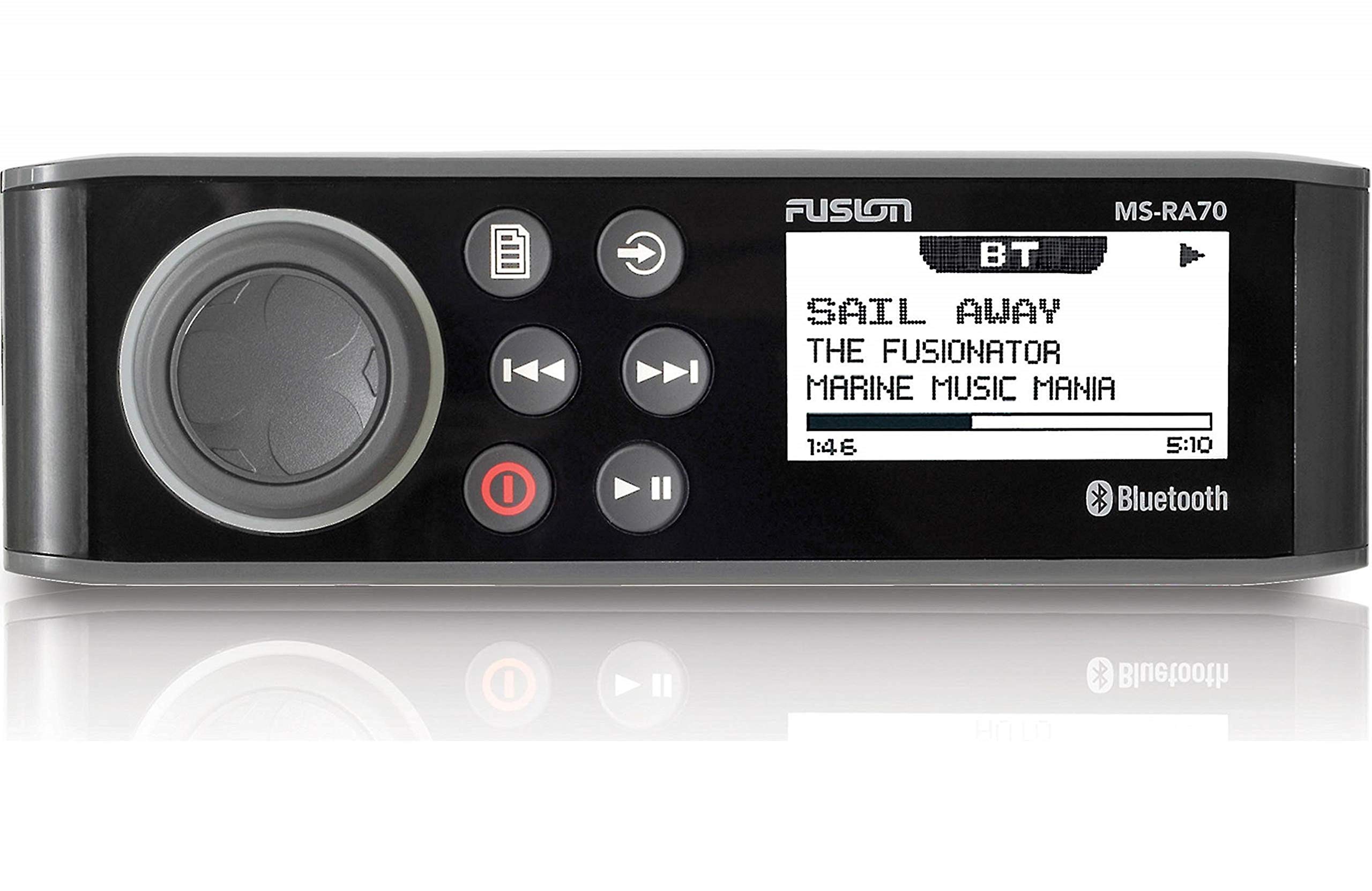 Fusion MS-RA70 Marine Stereo Receiver - 4x50W AM/FM Bluetooth Audio System with USB Port & Wireless Control for Fusion Link App | Perfect for Boats, Yachts, and Marine Entertainment
