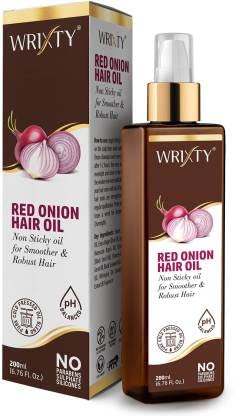 Wrixty Red Onion Hair Care Combo Kit - Shampoo (300ml), Conditioner (300ml), Hair Oil (200ml) & Hair Mask (200ml) for Hair Fall Control & Scalp Nourishment | Promotes Hair Growth & Reduces Breakage | Perfect for Daily Hair Care Routine & Damaged Hair Repair