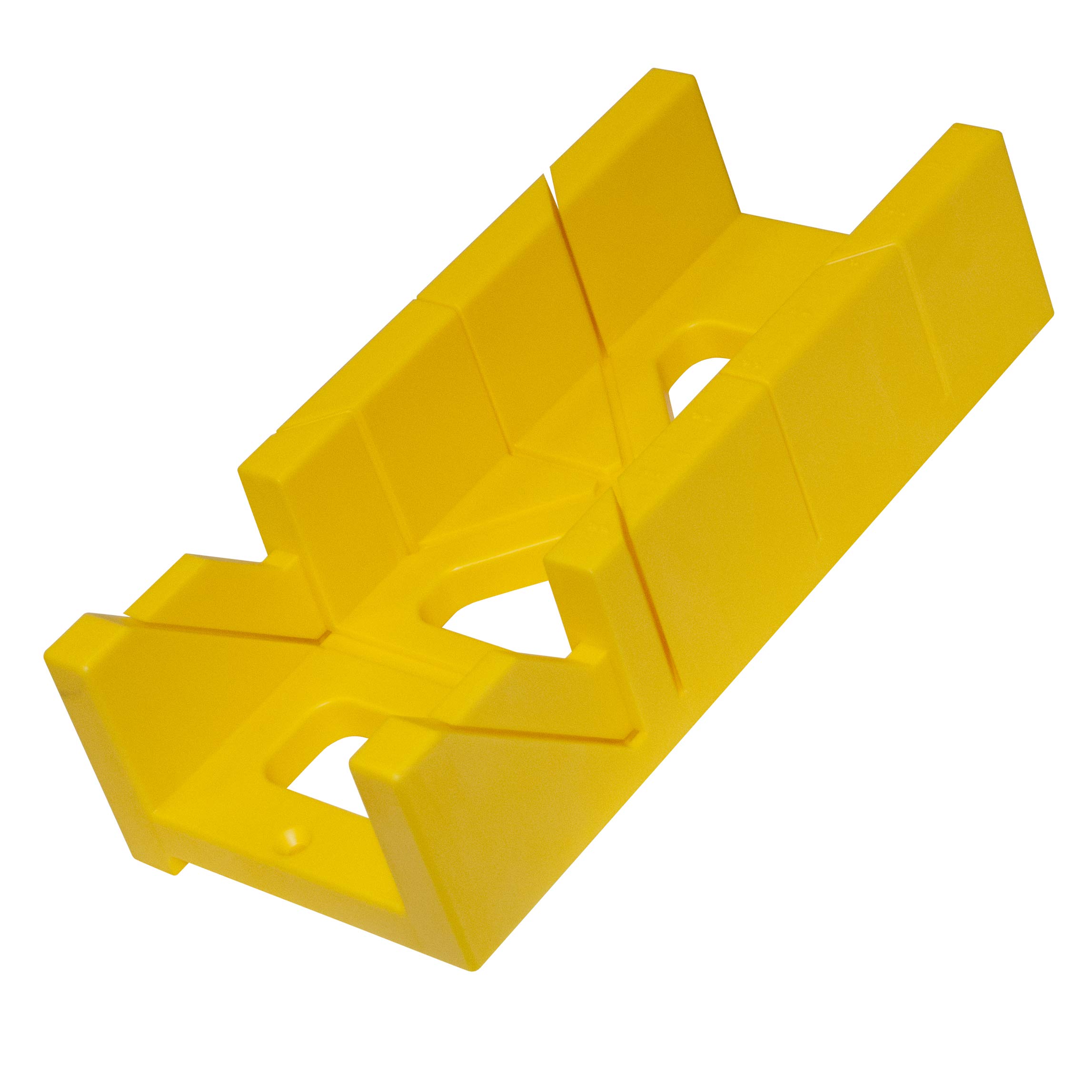 GreatNeck 12-Inch Plastic Mitre Box for Woodworking – Perfect for Precise Angle Cuts on Baseboards, Crown Molding & DIY Projects