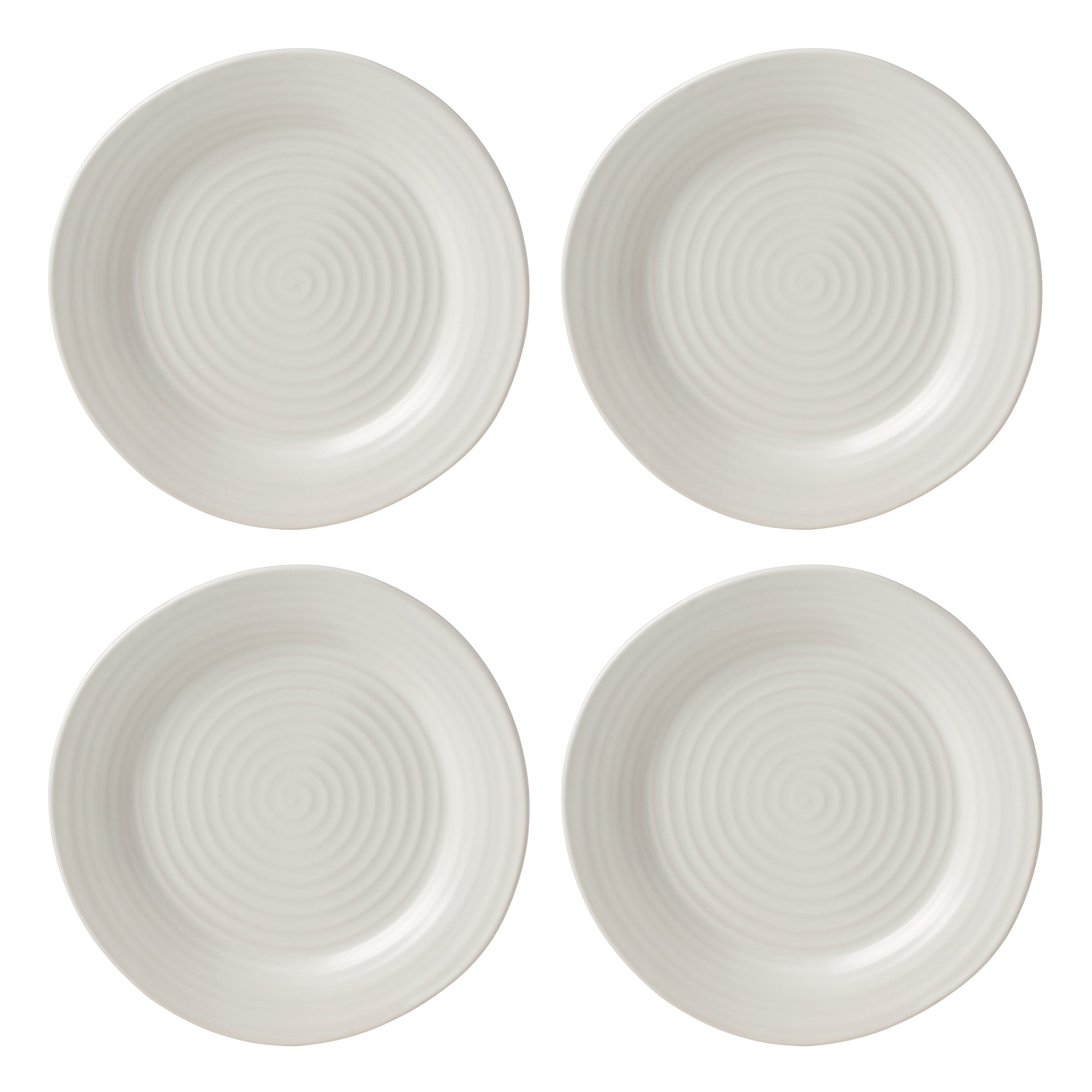 Premium Ridge White 12-Piece Dinnerware Set - Porcelain Plates, Bowls & Mugs - Elegant Dinnerware for Family Meals, Dinner Parties & Restaurant Use