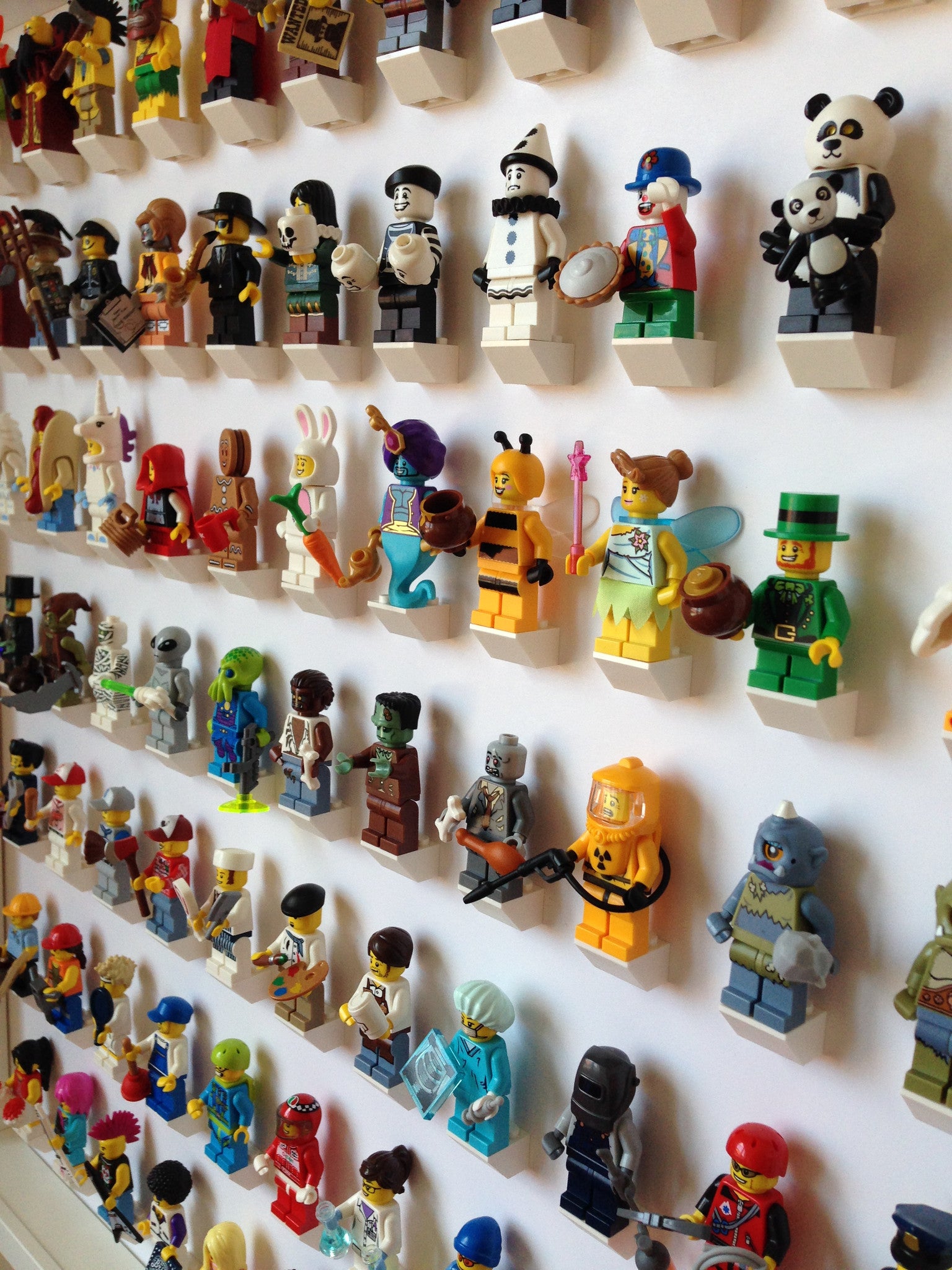 Large Black Display Frame for 77 Lego® Minifigures - Perfect for Showcasing & Organizing Your Lego Collection at Home or Office